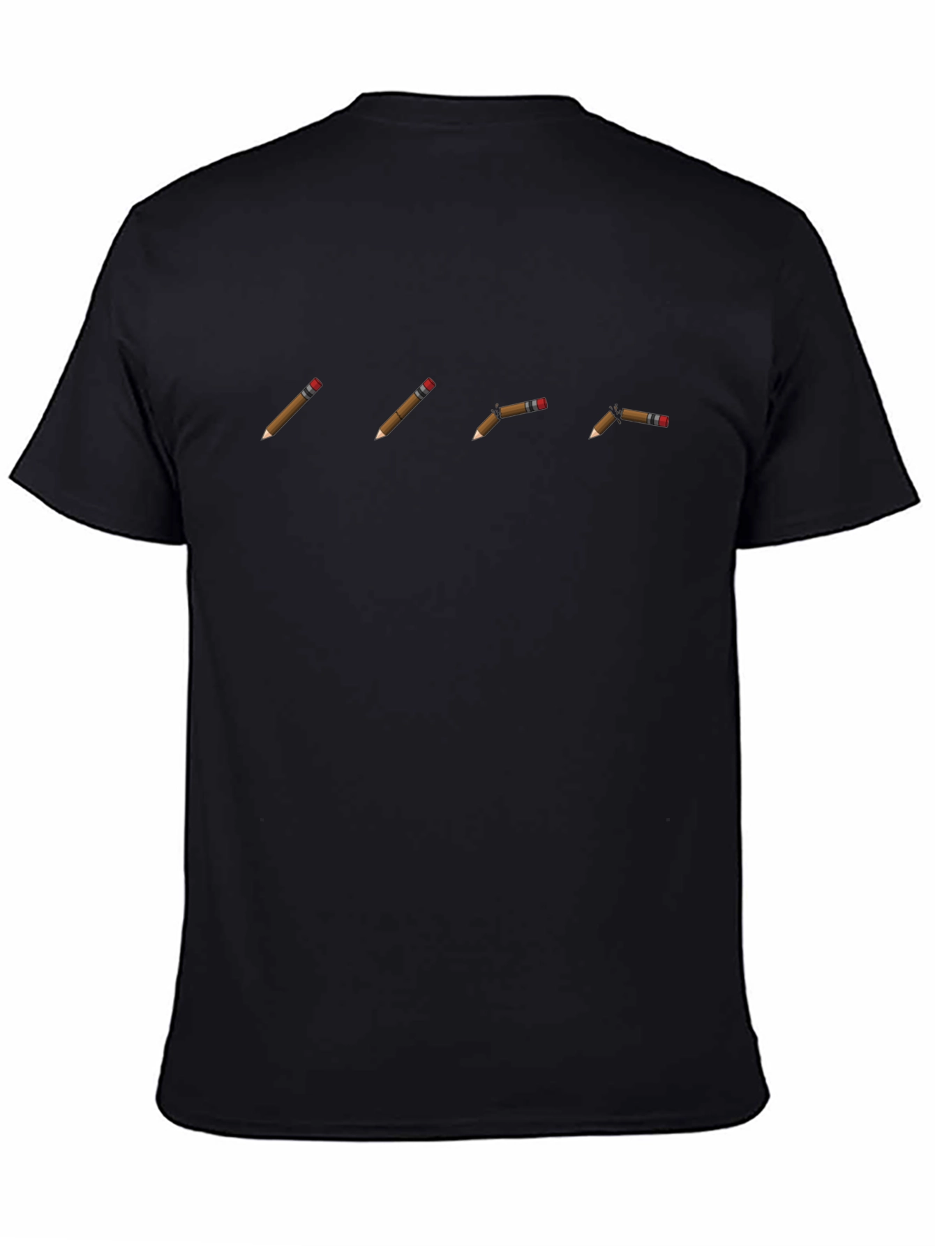 Pencil Progression Graphic Tee - Black