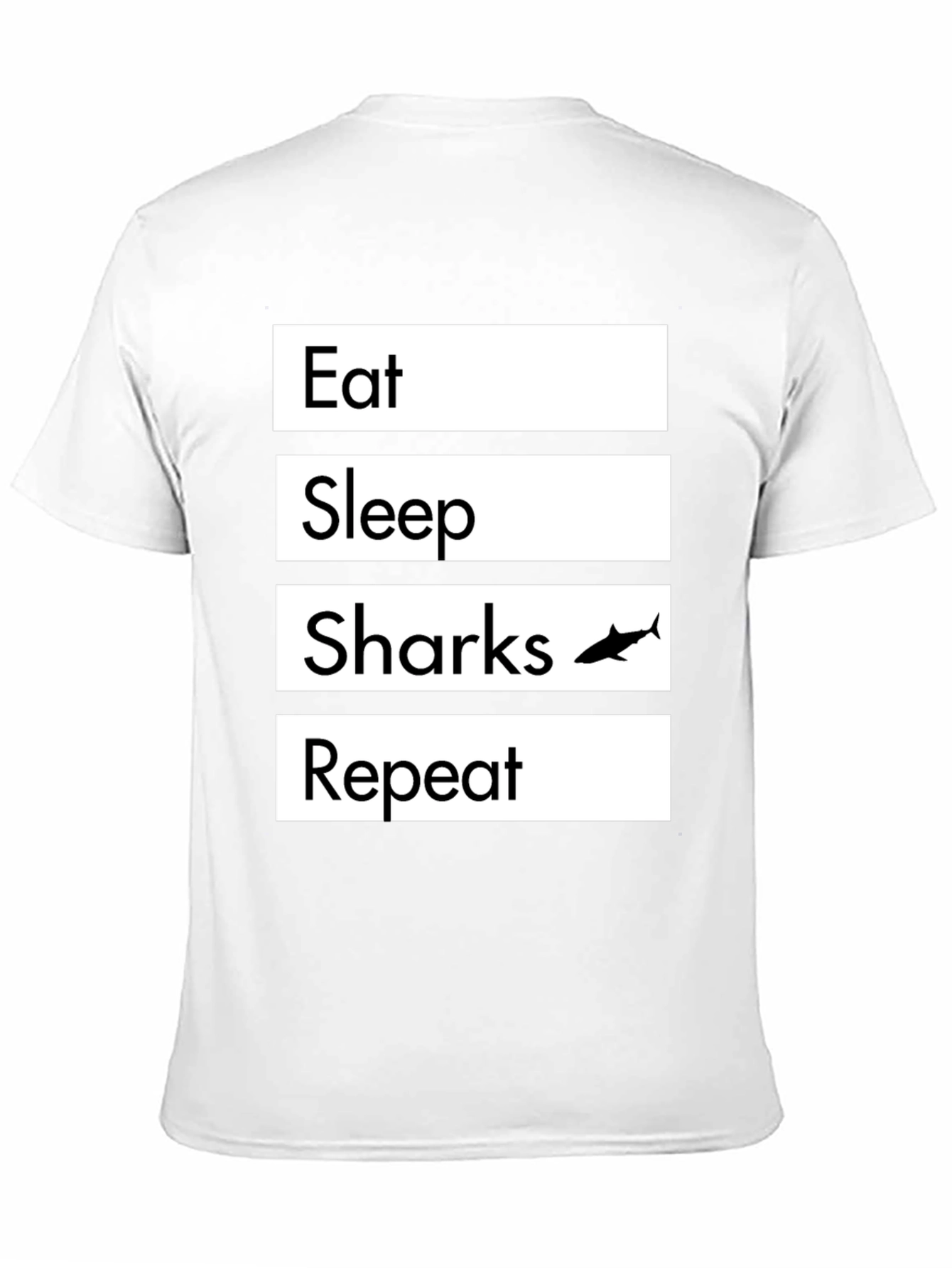 Eat Sleep Sharks Repeat Graphic T-Shirt