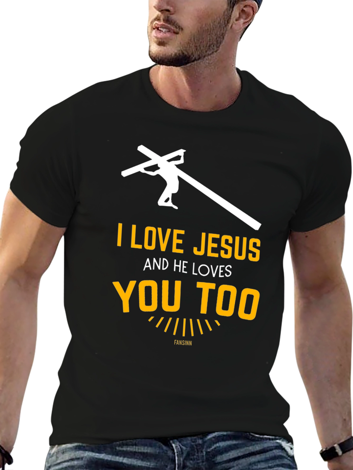 I Love Jesus Black Tee