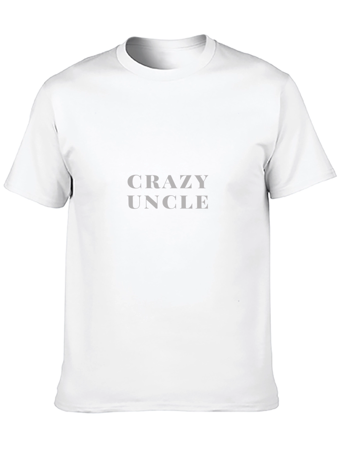 Crazy Uncle T-Shirt - Black Crew Neck Tee