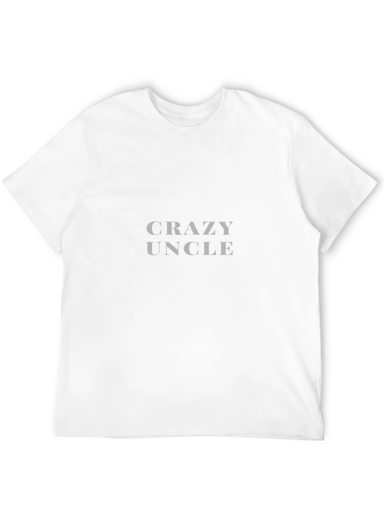 Crazy Uncle T-Shirt - Black Crew Neck Tee