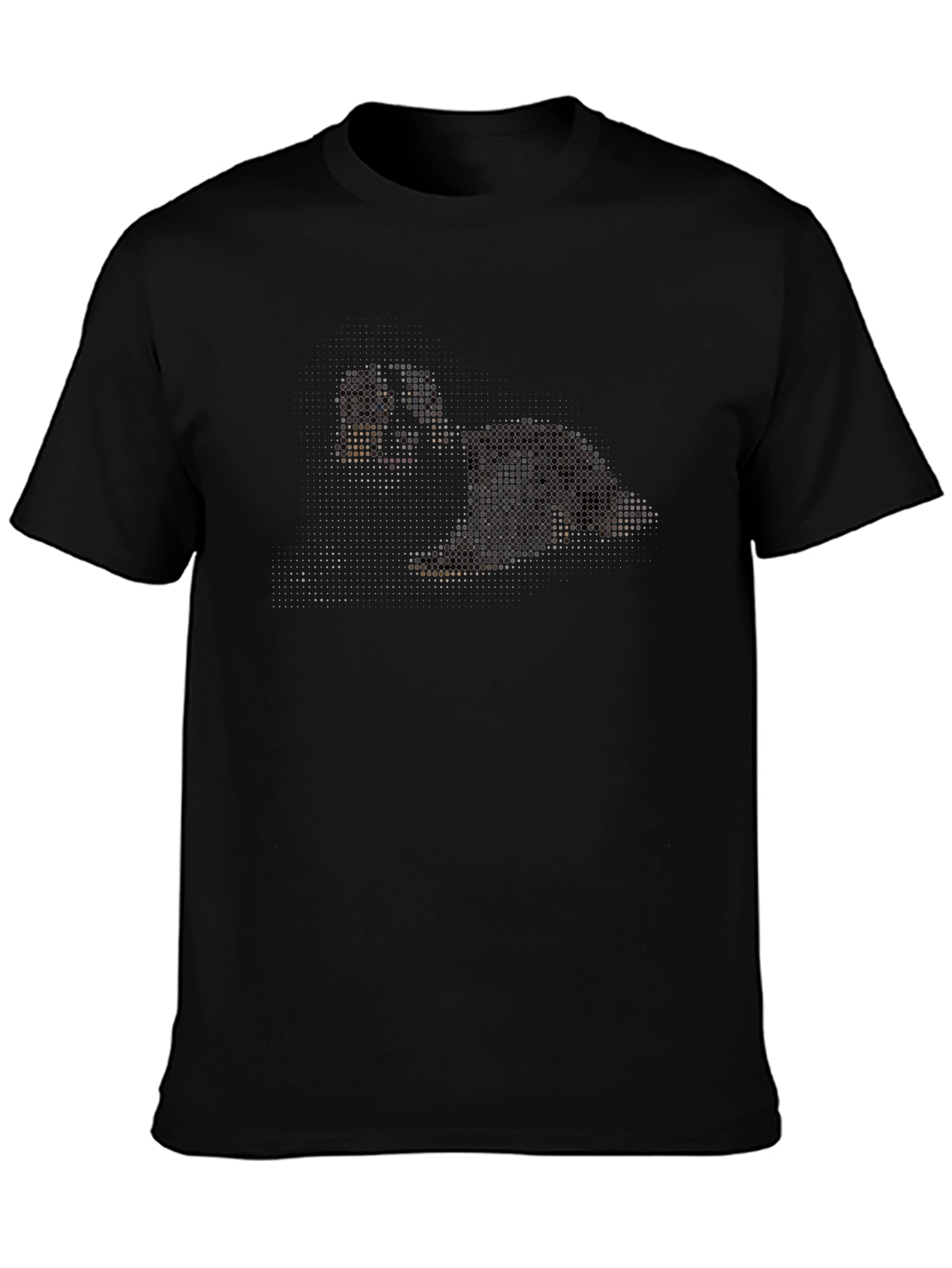 Pixelated Dog Graphic T-Shirt