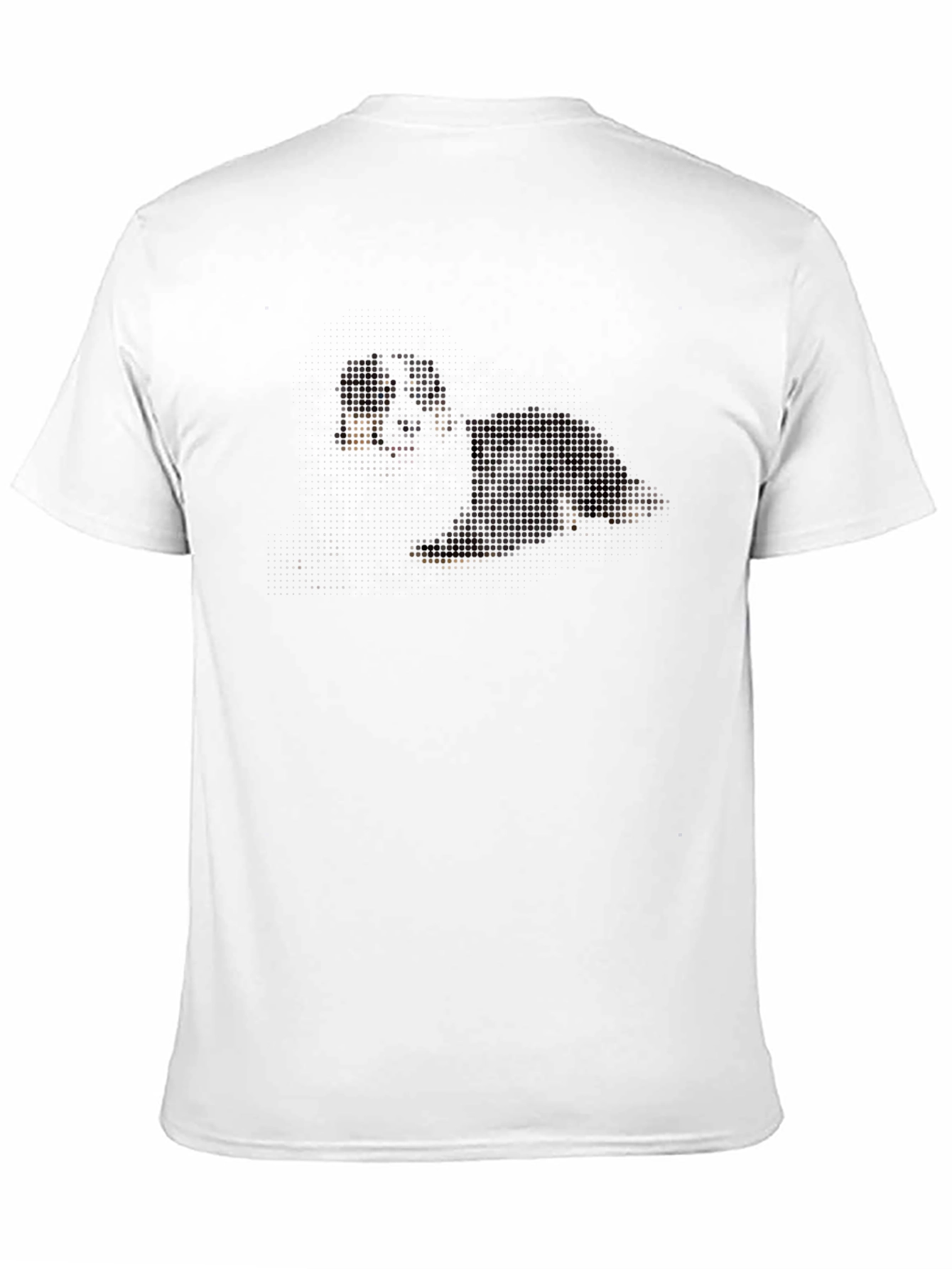 Pixelated Dog Graphic T-Shirt