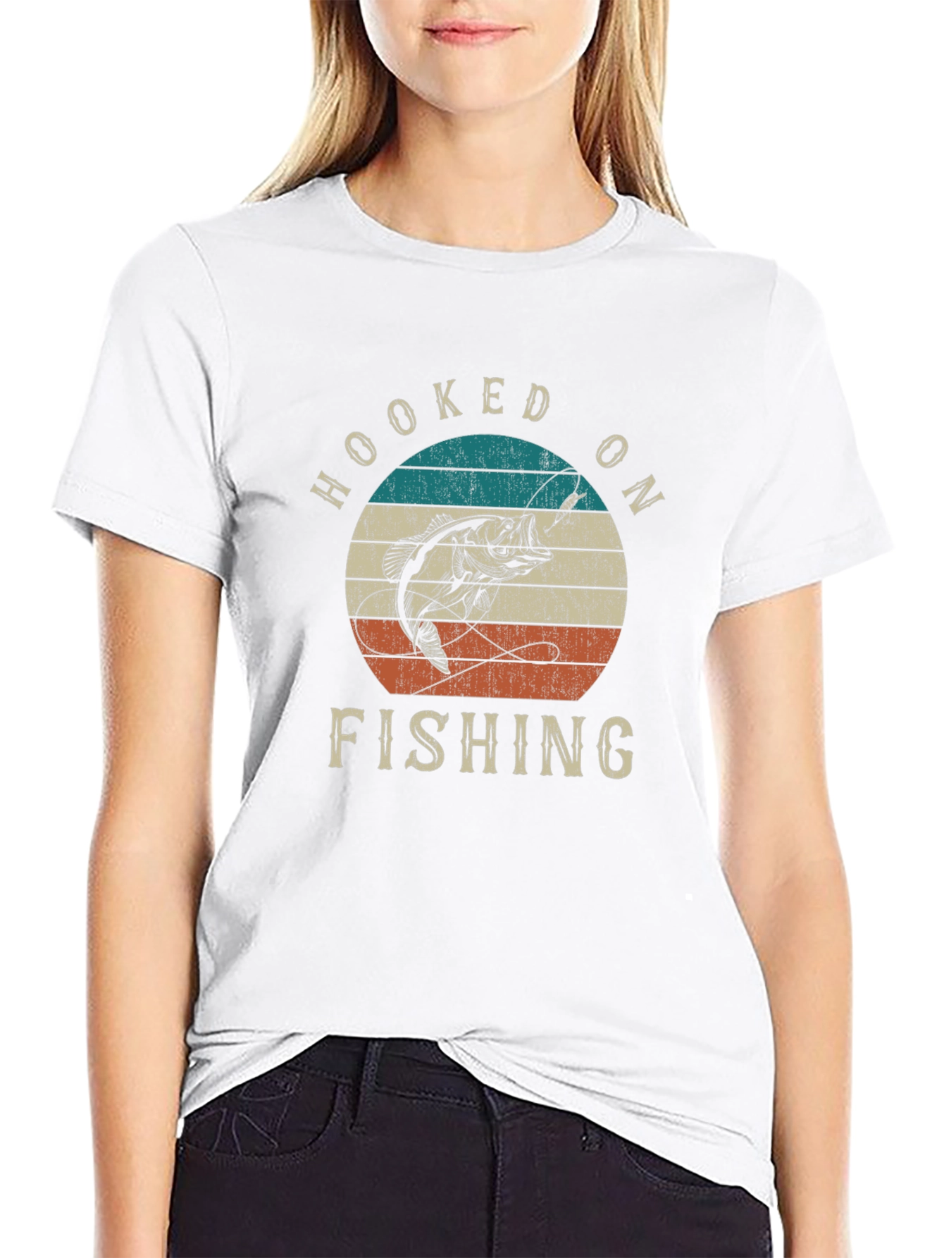 Hooked On Fishing T-Shirt - Bass Graphic Tee