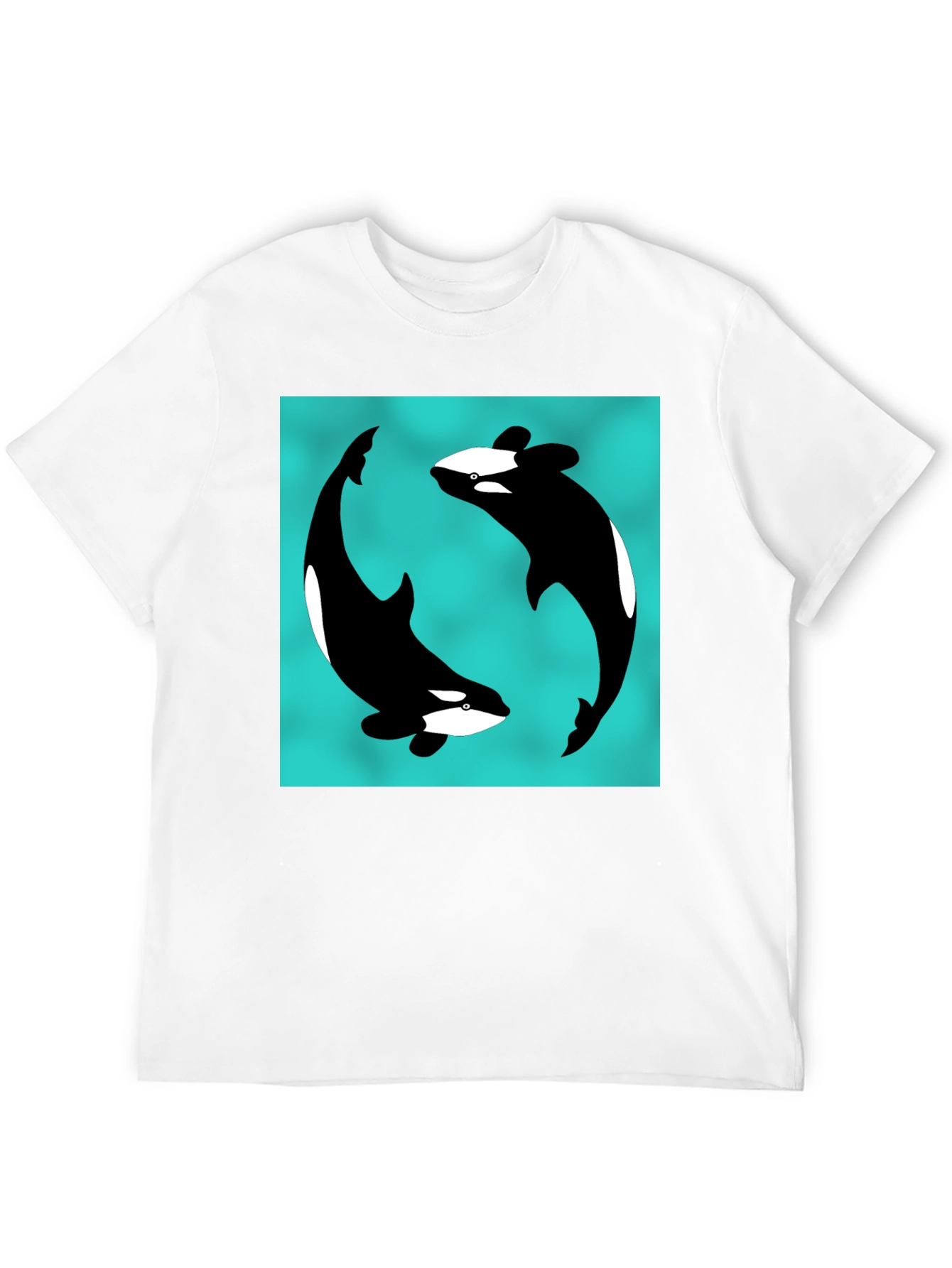 Orca Yin Yang Black T-Shirt