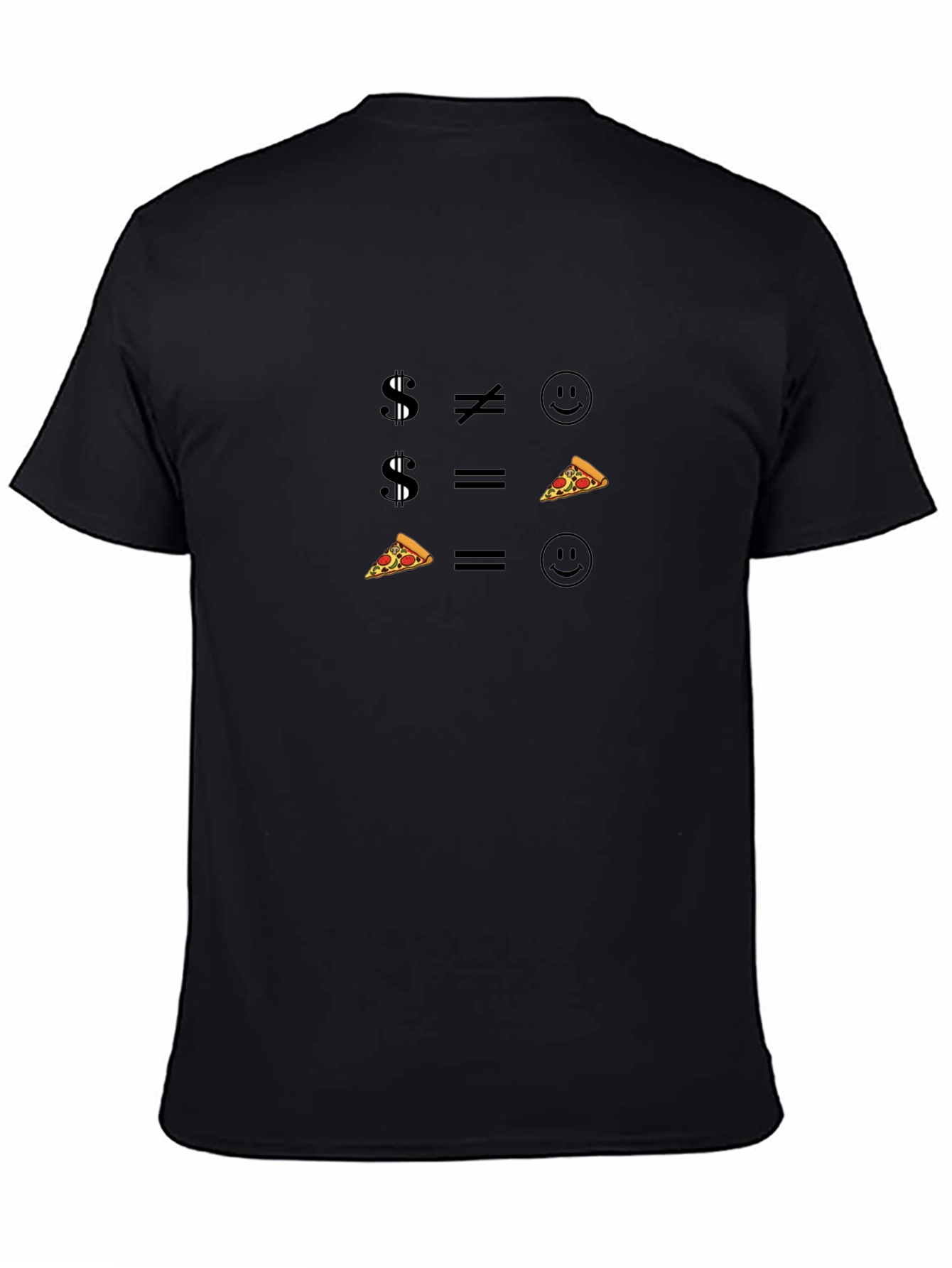 Money vs Pizza: Funny Graphic Tee