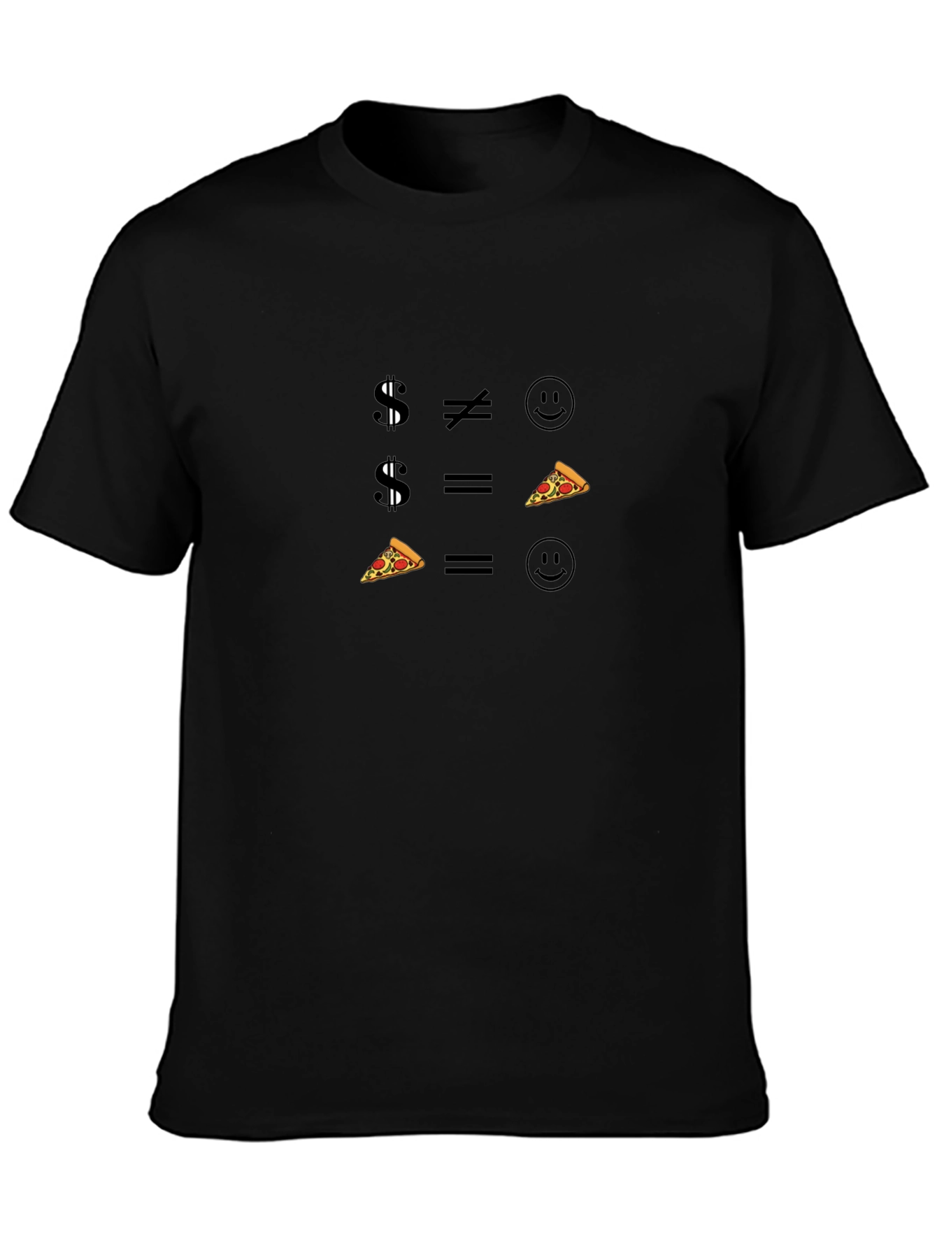 Money vs Pizza: Funny Graphic Tee