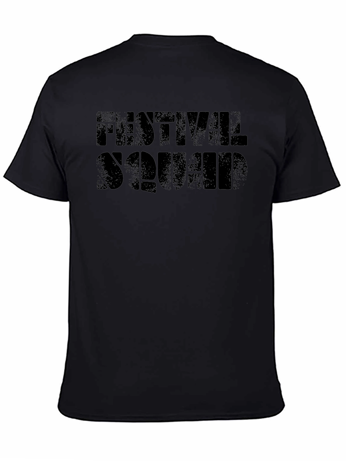 Festival Squad Tee - Black Crew Neck