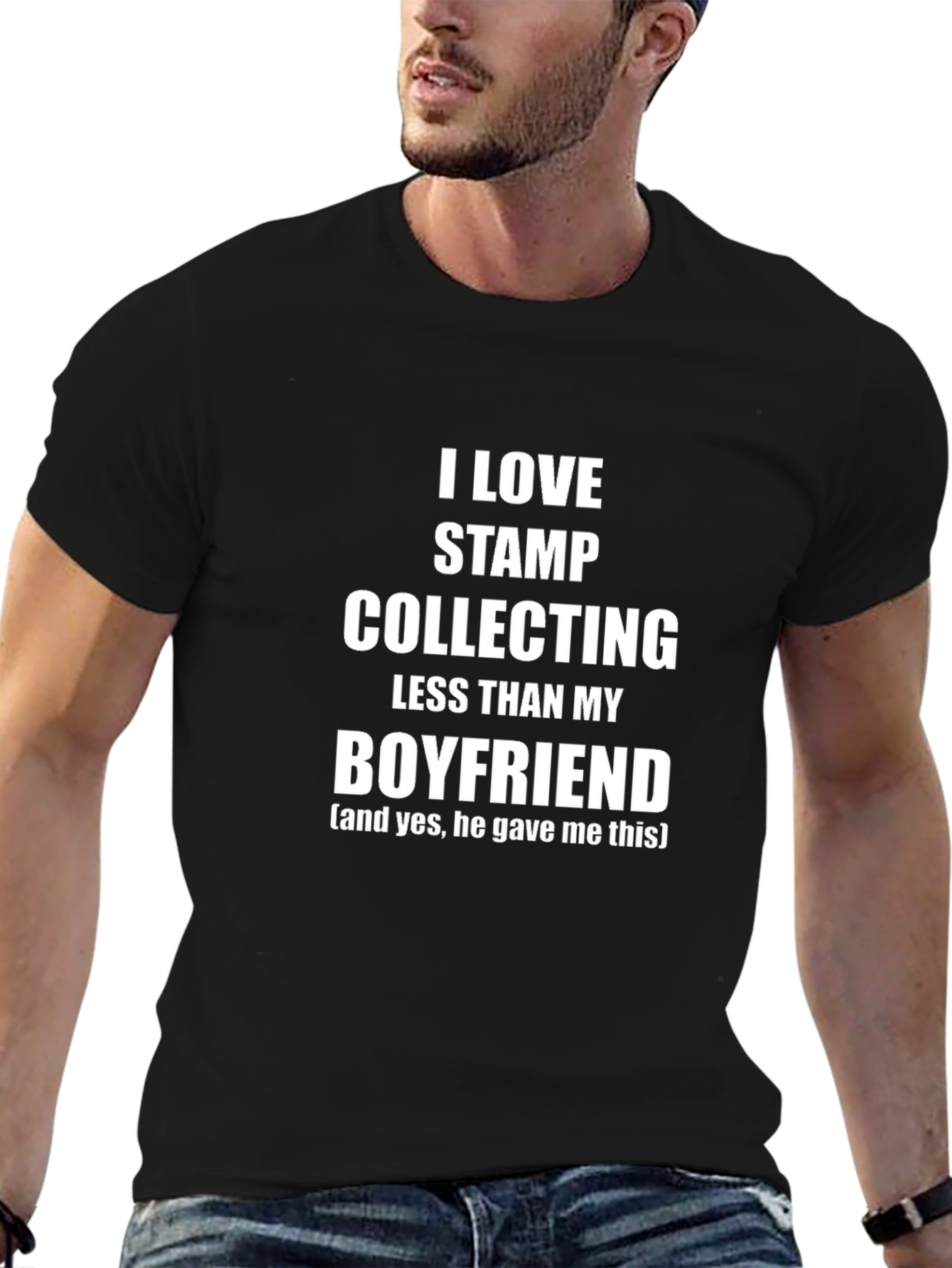 I Love My Boyfriend Funny Graphic T-Shirt