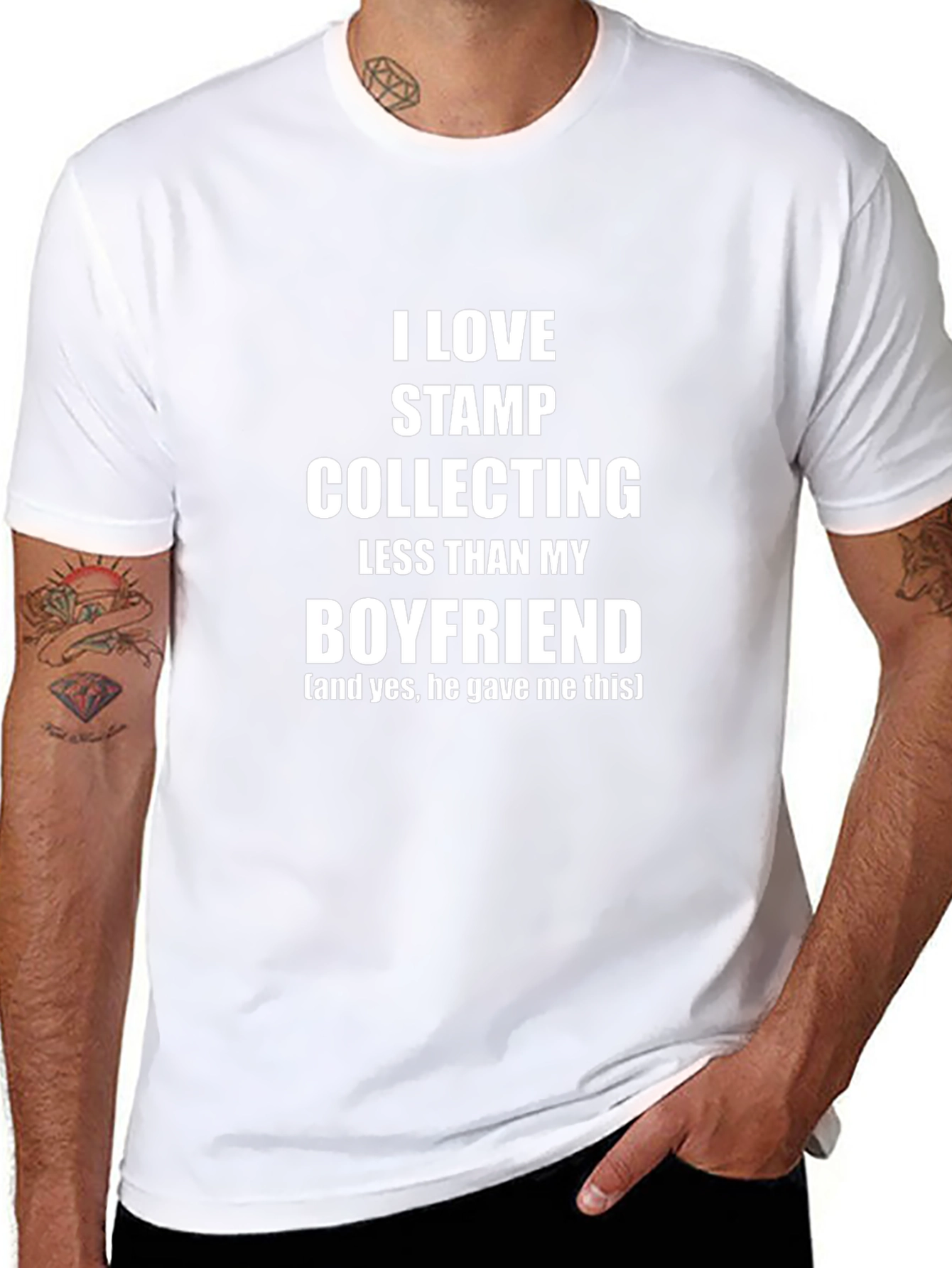 I Love My Boyfriend Funny Graphic T-Shirt