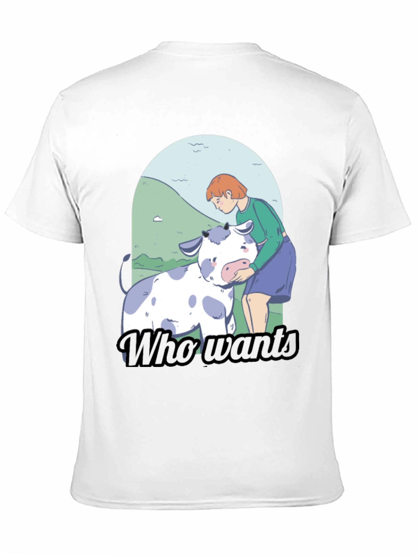 Cow Lover T-Shirt - Who Wants Graphic Tee