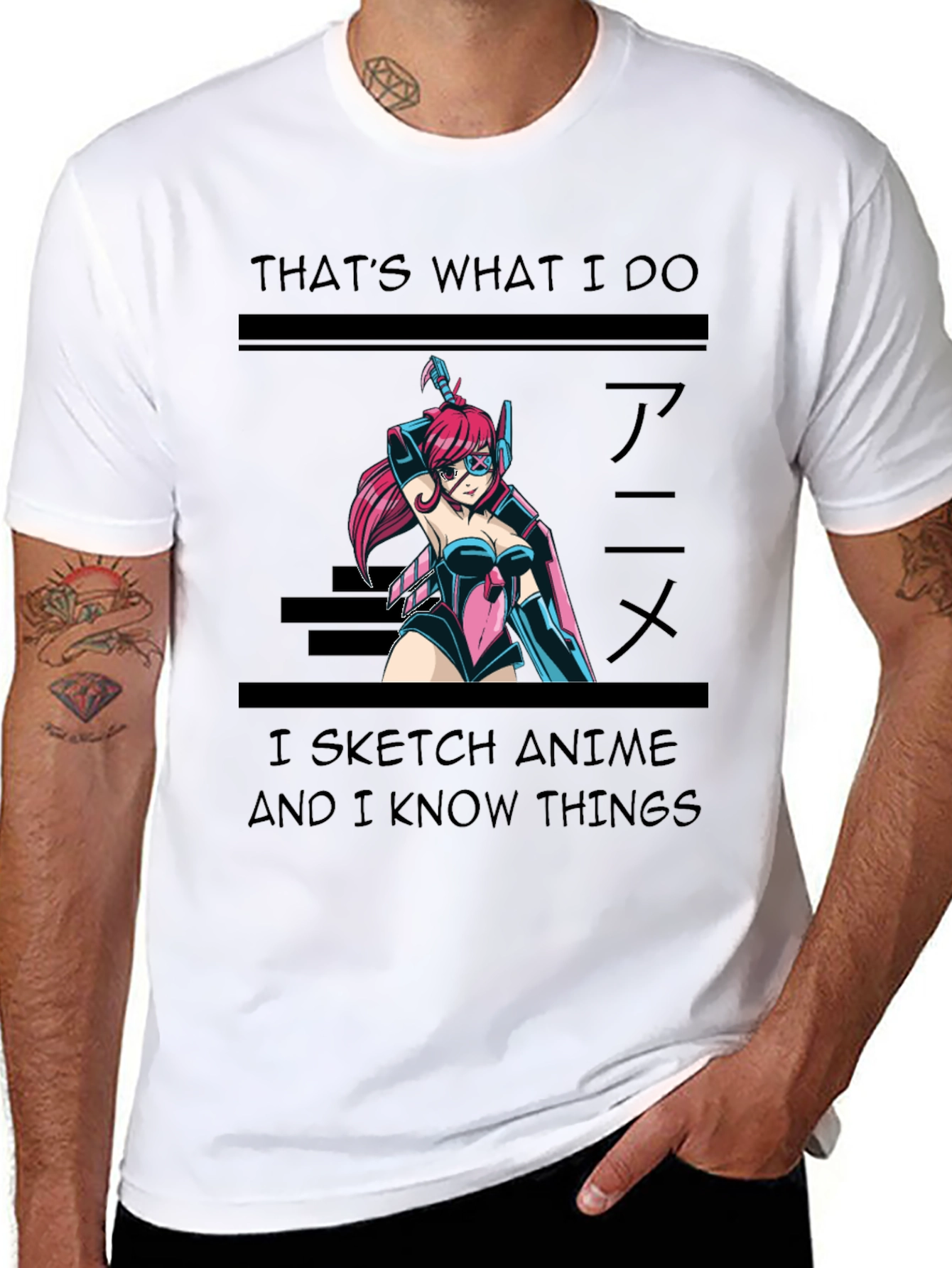 Anime Sketch T-Shirt - Thats What I Do
