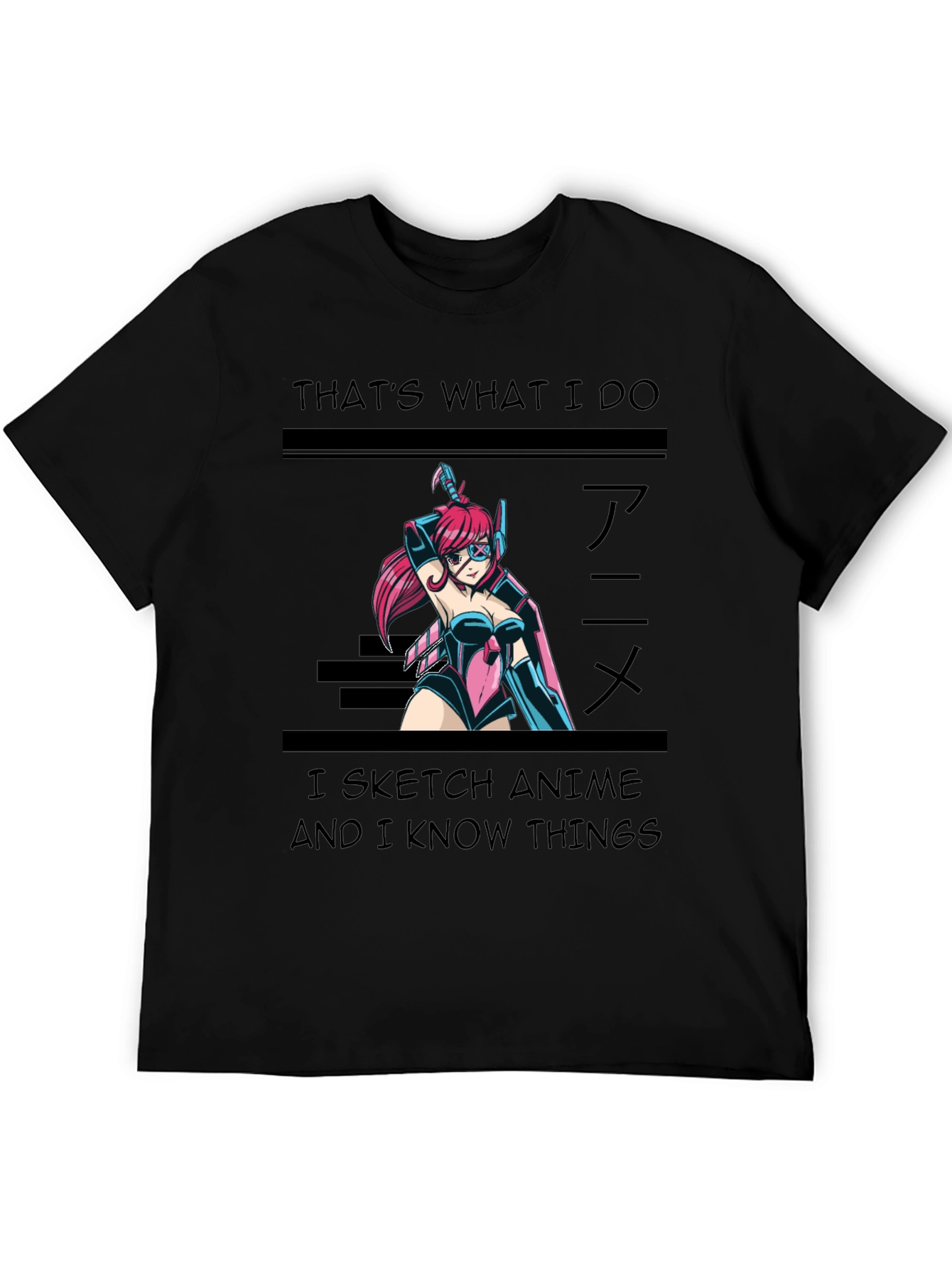 Anime Sketch T-Shirt - Thats What I Do