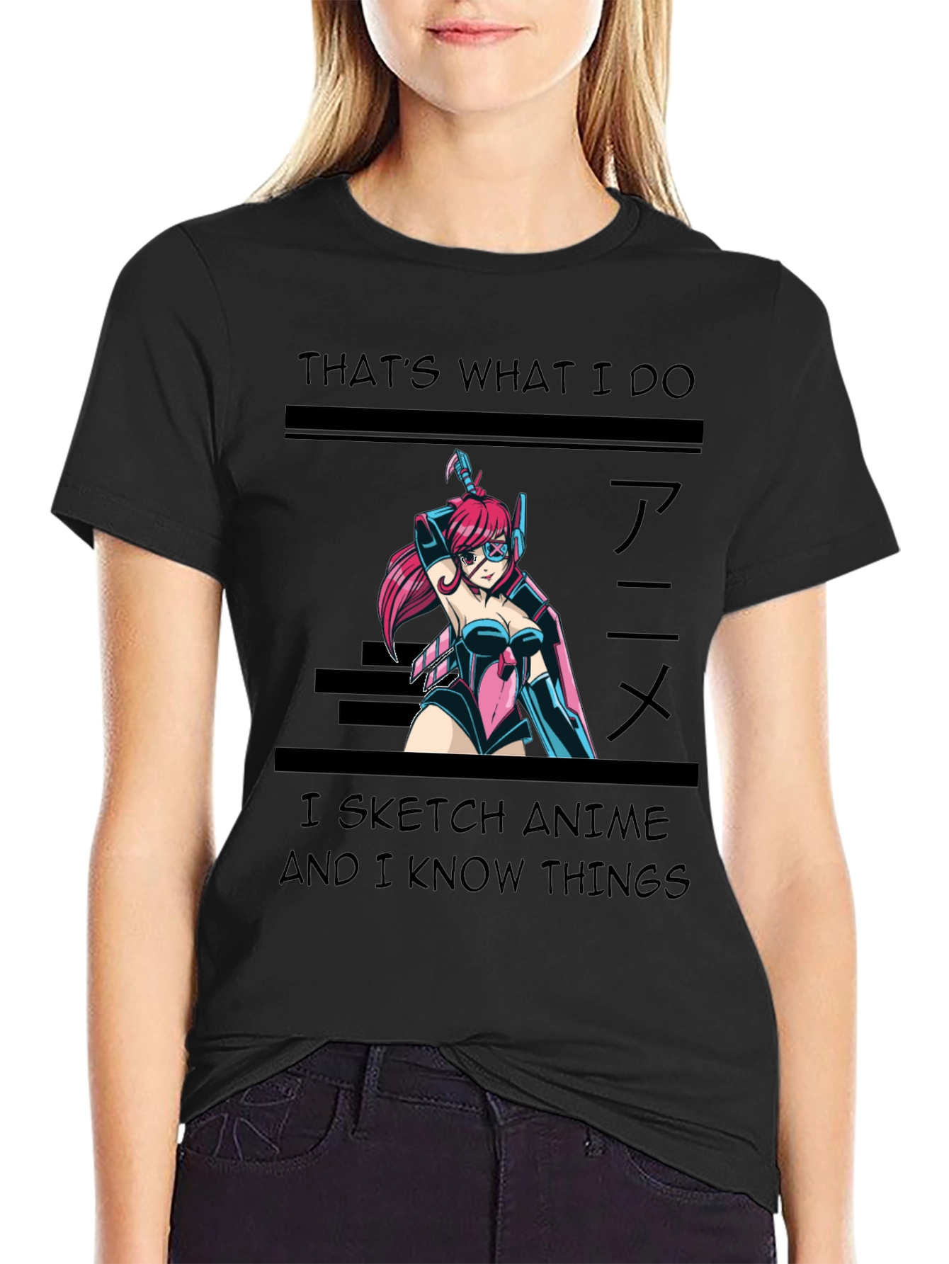 Anime Sketch T-Shirt - Thats What I Do