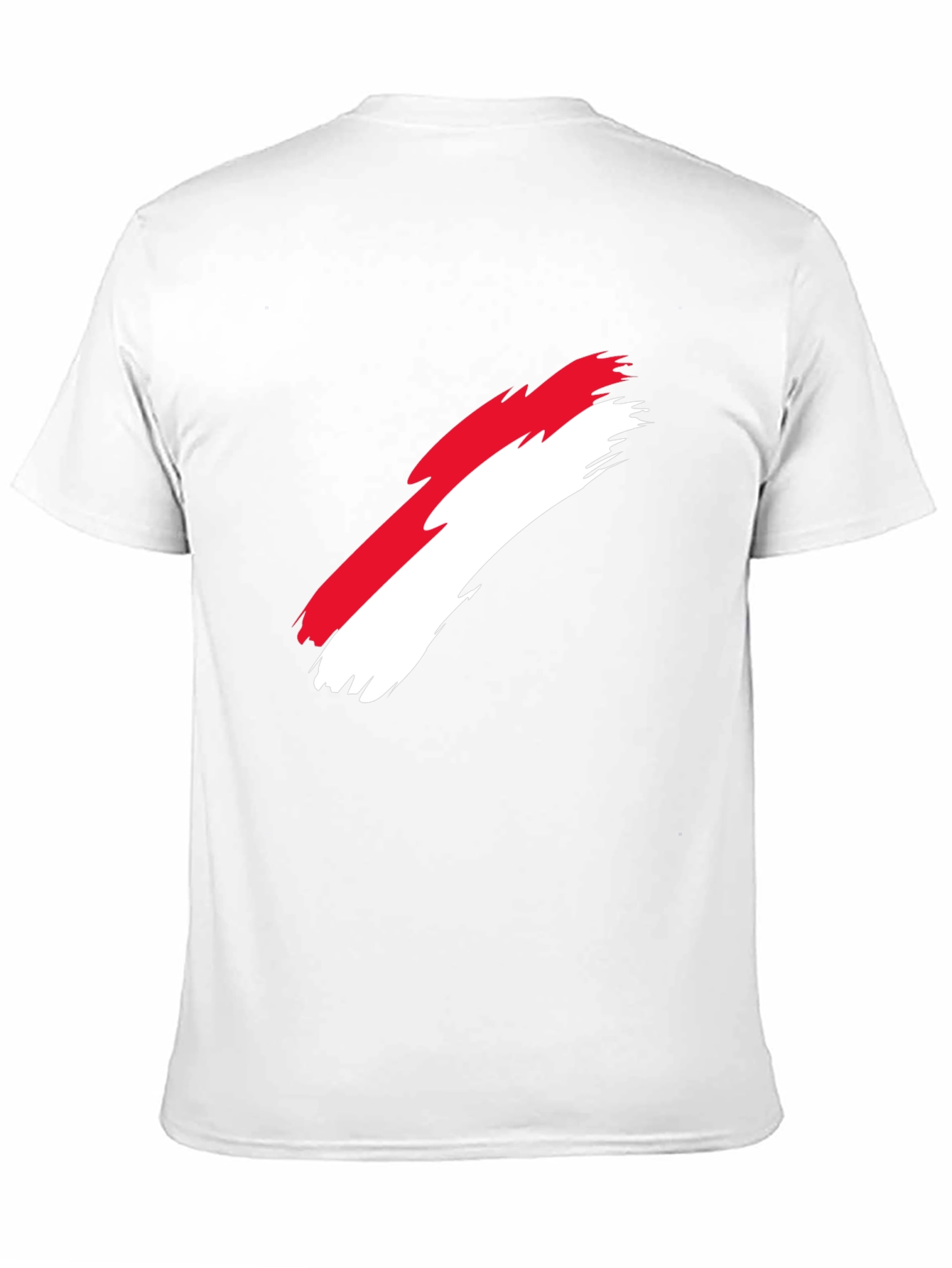Indonesia Flag Brush Stroke Graphic T-Shirt