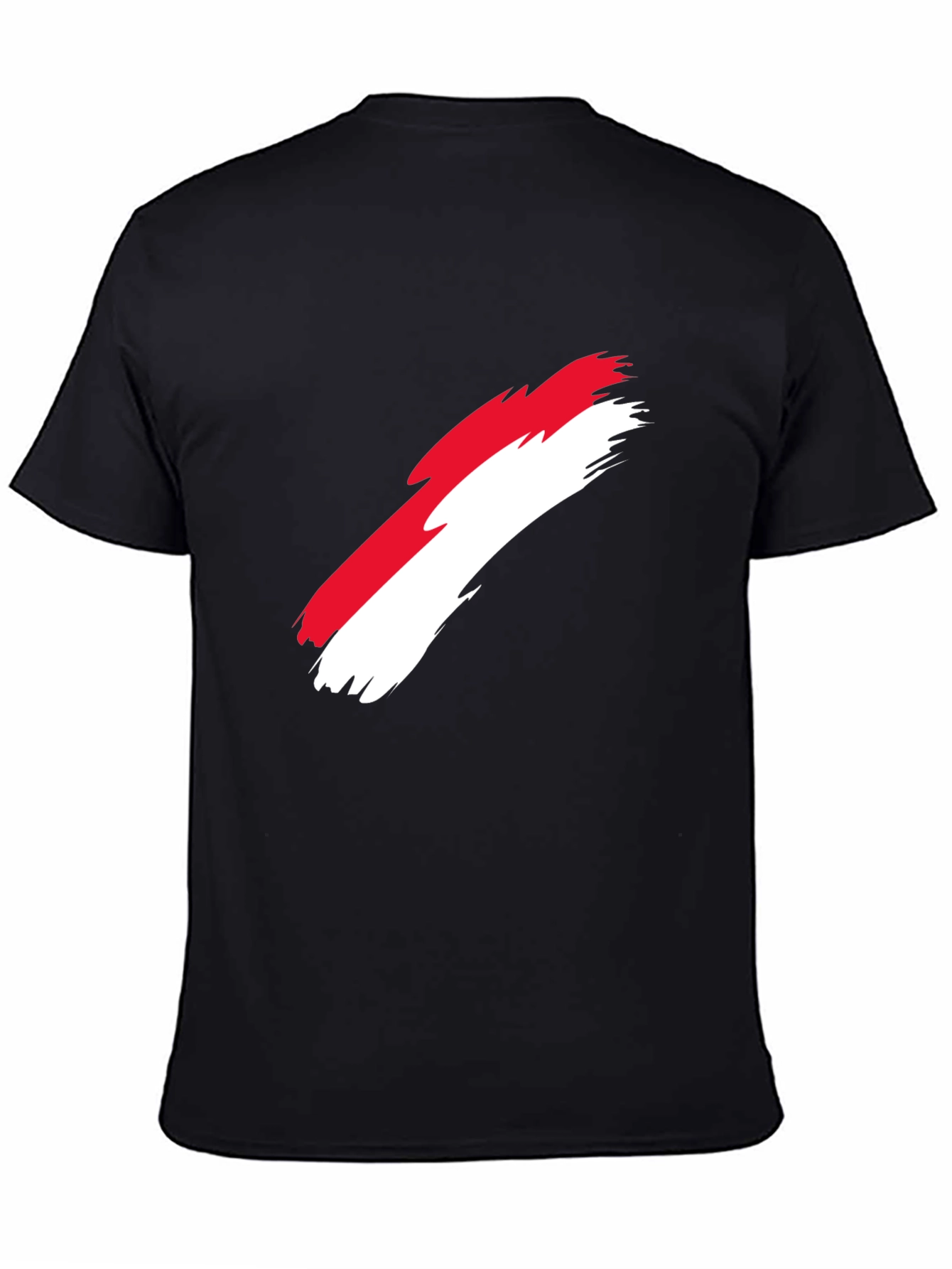 Indonesia Flag Brush Stroke Graphic T-Shirt