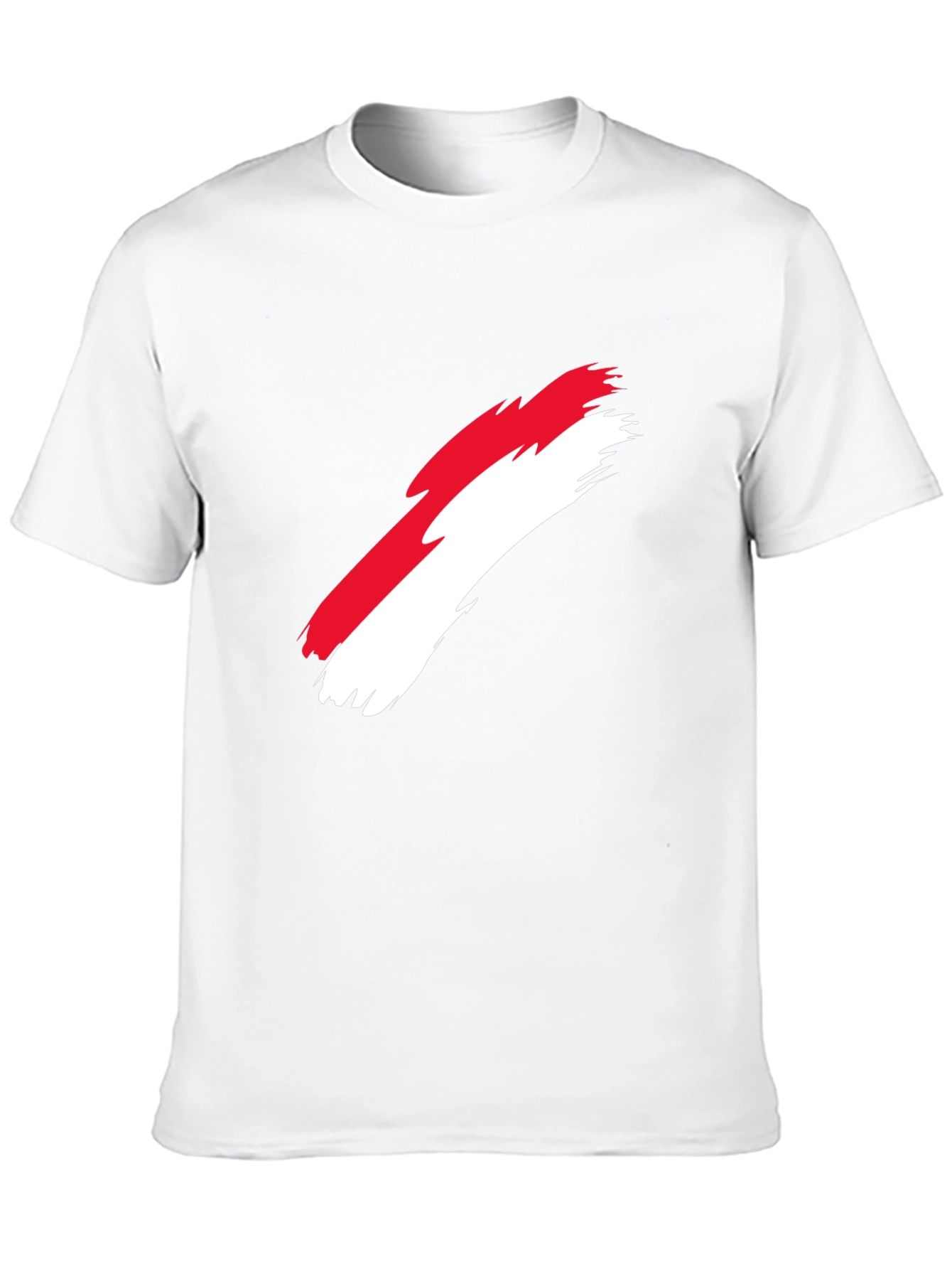 Indonesia Flag Brush Stroke Graphic T-Shirt