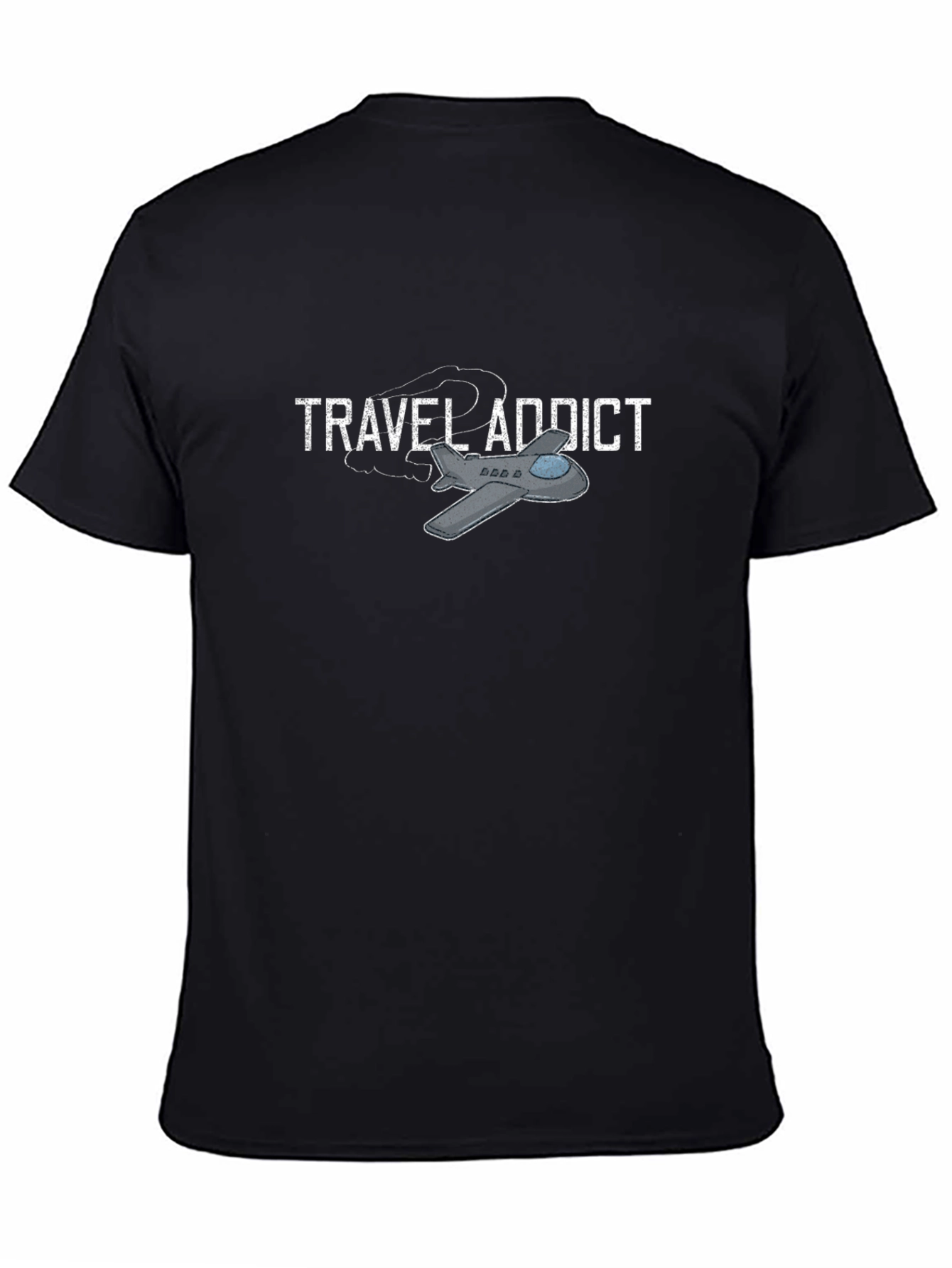 Travel Addict Graphic T-Shirt - Airplane Design