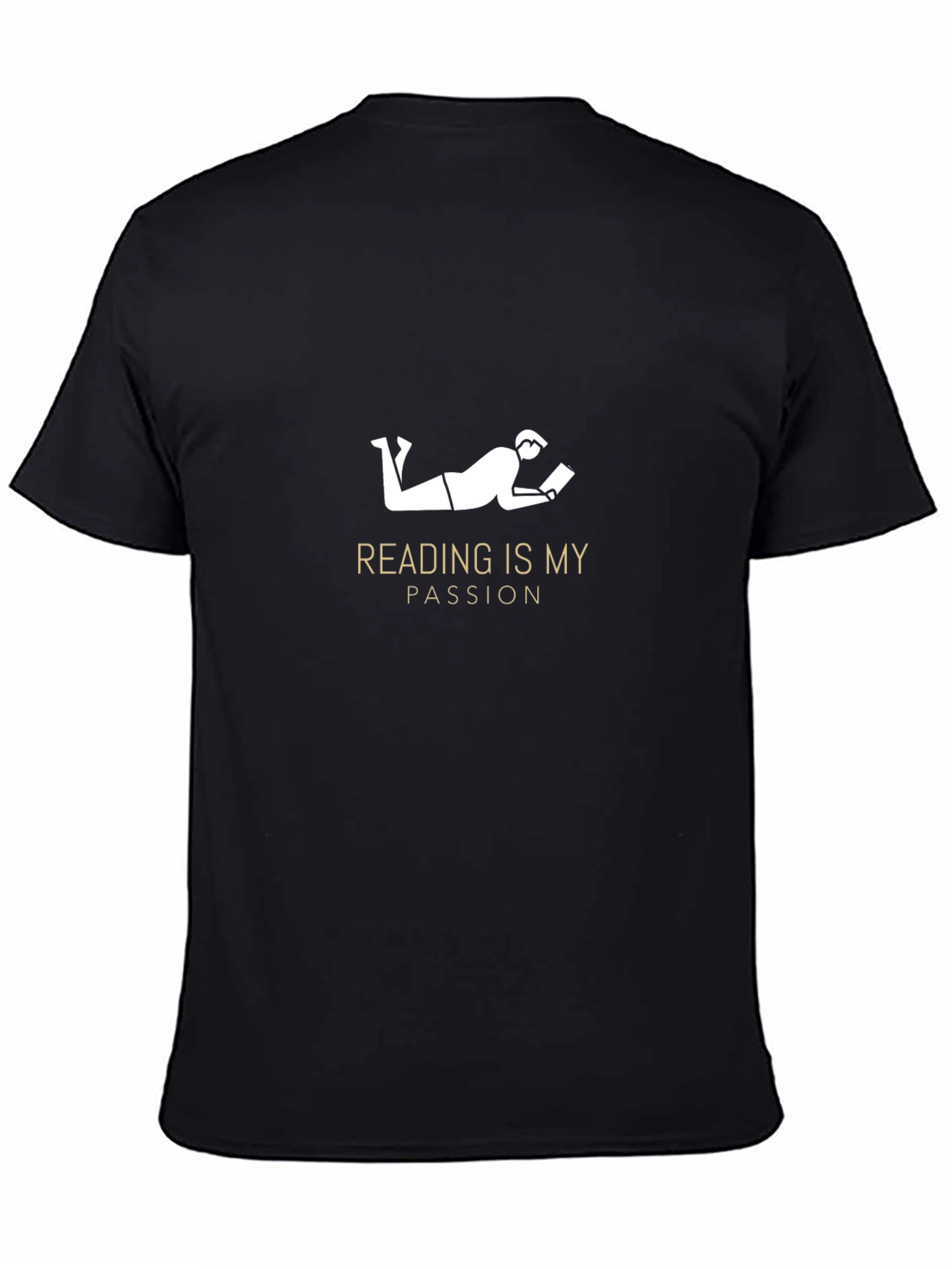 Reading is My Passion Black T-Shirt