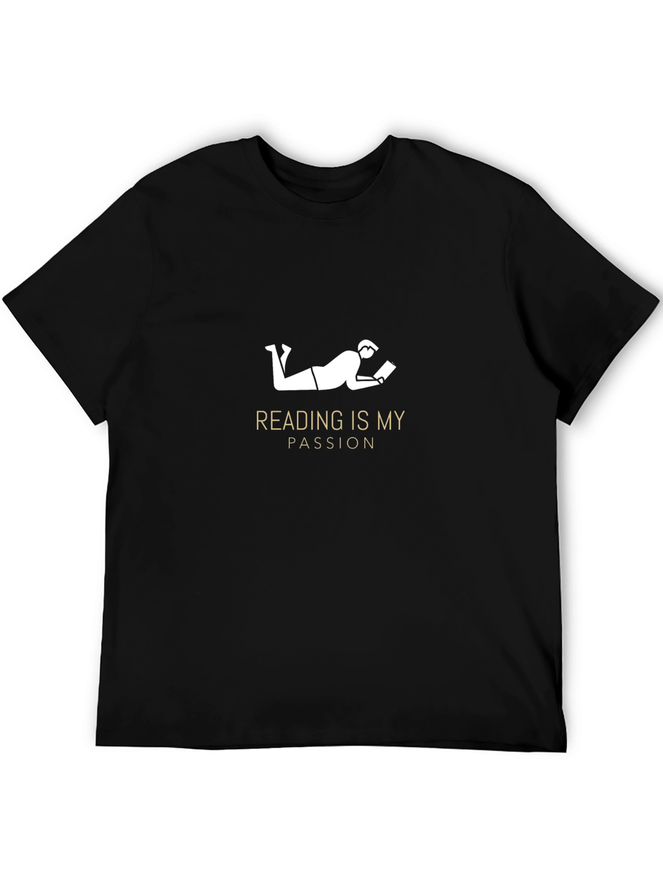 Reading is My Passion Black T-Shirt