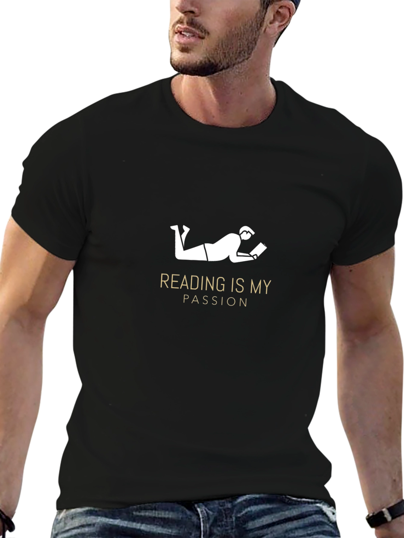 Reading is My Passion Black T-Shirt