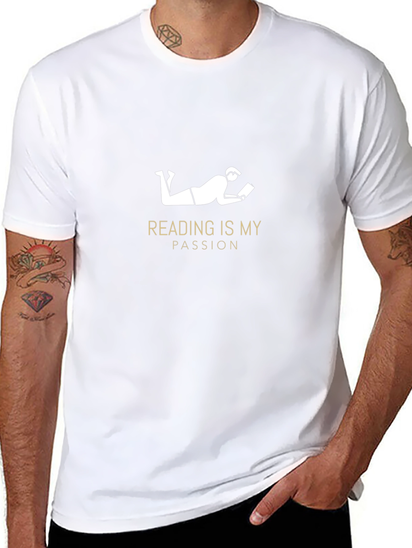 Reading is My Passion Black T-Shirt