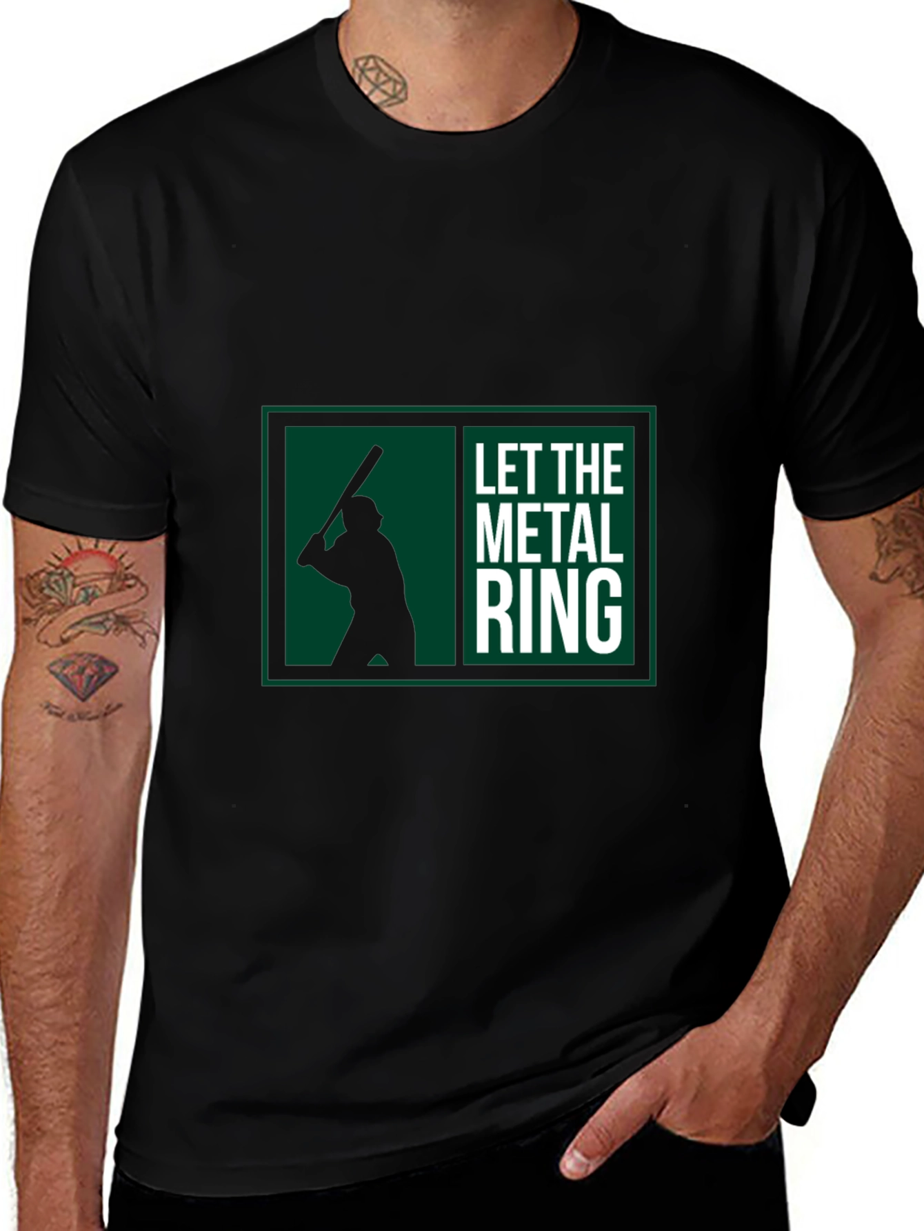Let the Metal Ring Baseball Graphic Tee