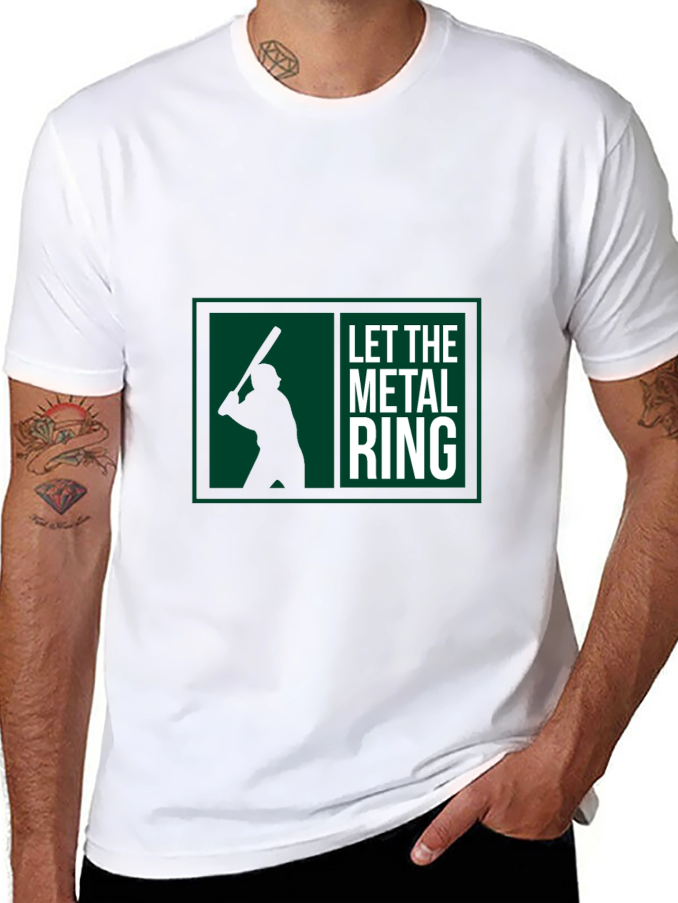 Let the Metal Ring Baseball Graphic Tee