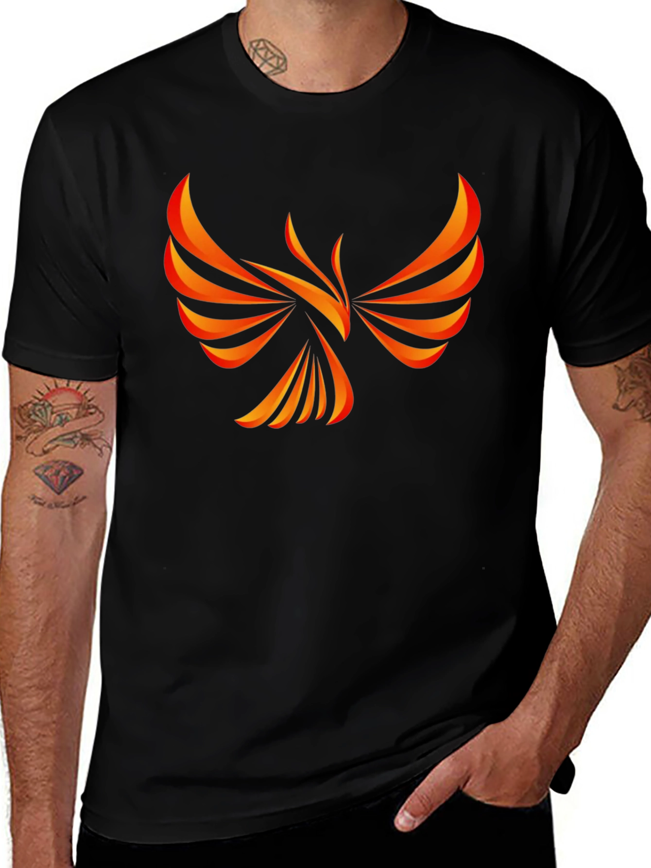 Phoenix Graphic Black Tee
