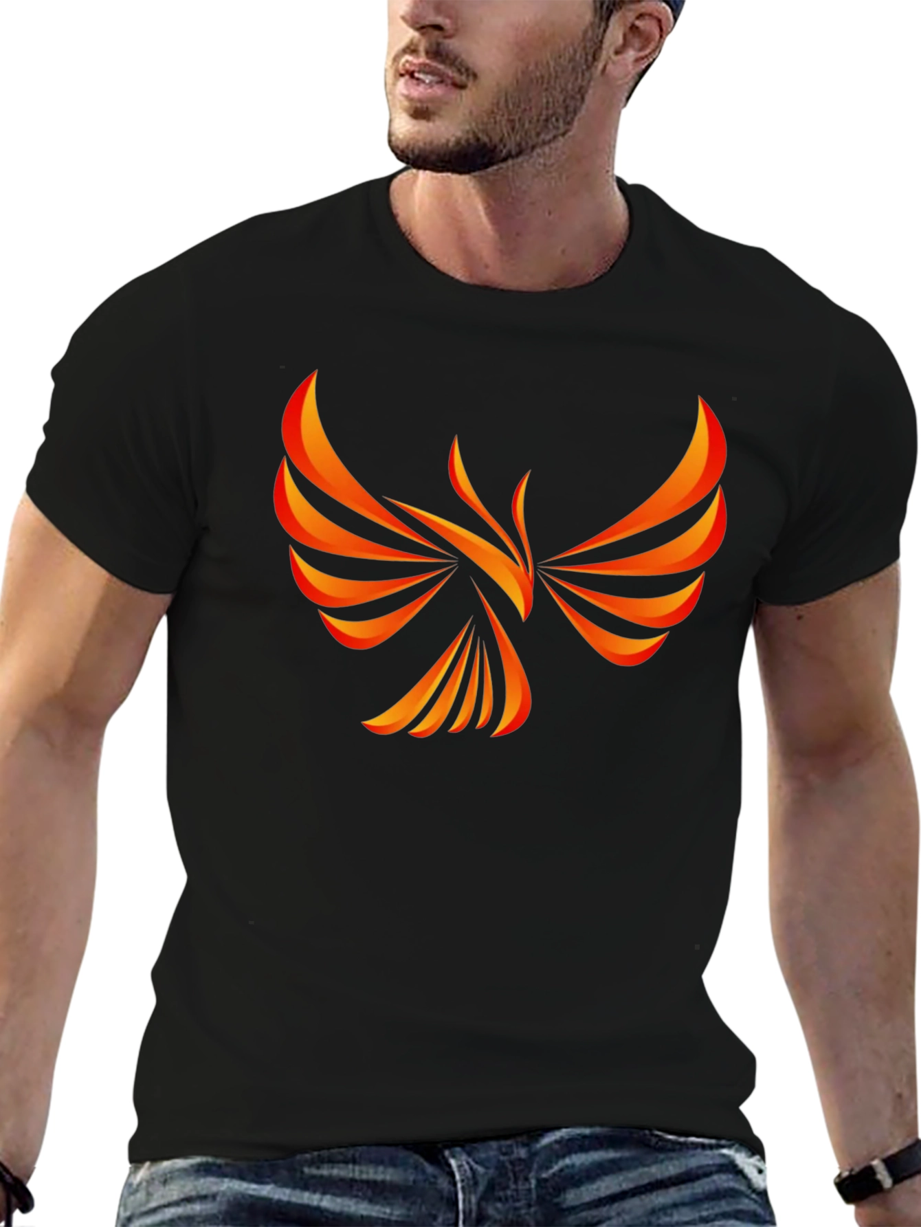 Phoenix Graphic Black Tee