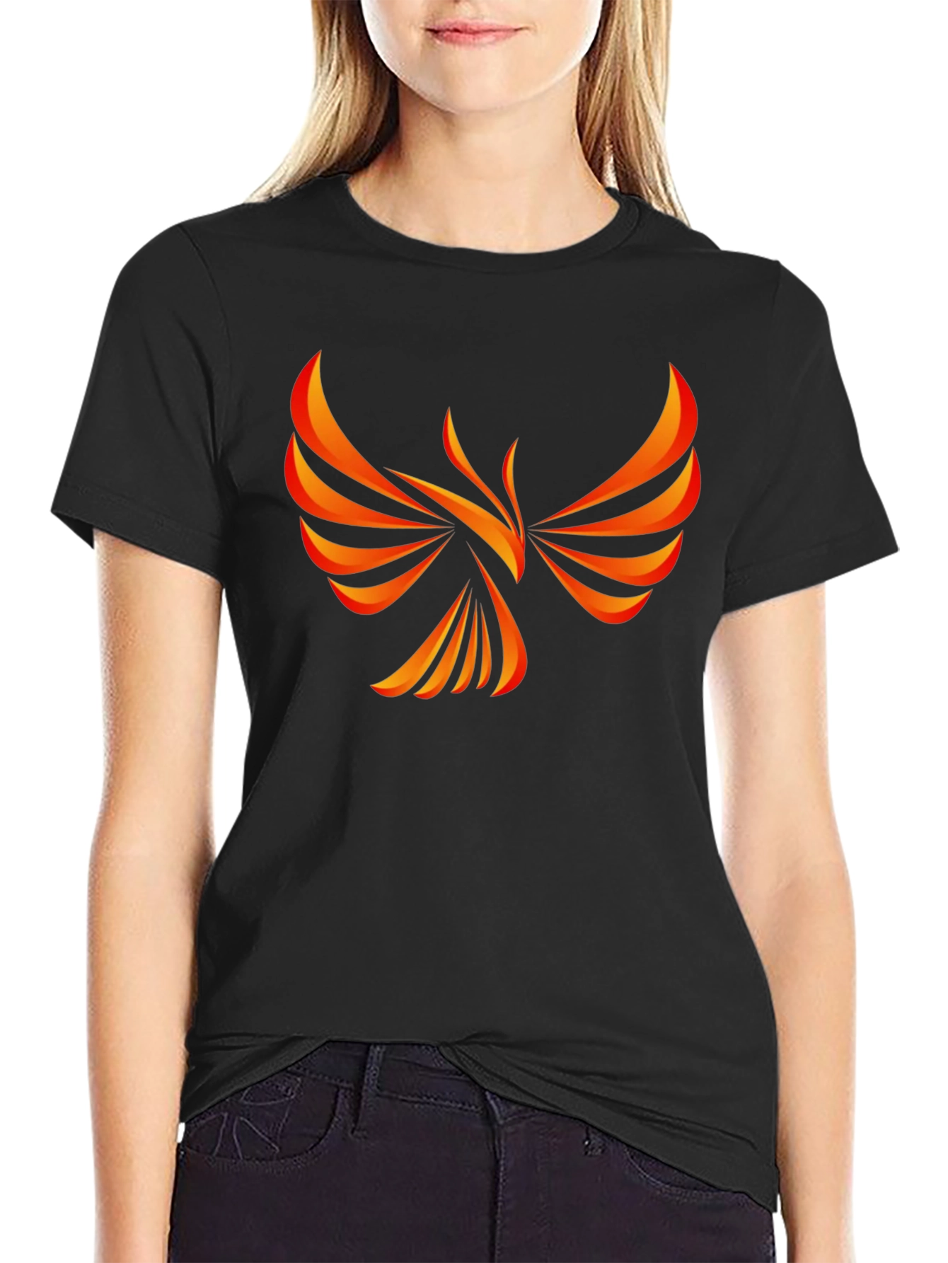 Phoenix Graphic Black Tee