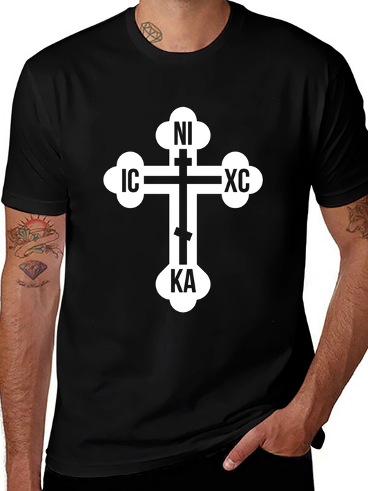 Orthodox Christian Cross Tee - IC XC NI KA