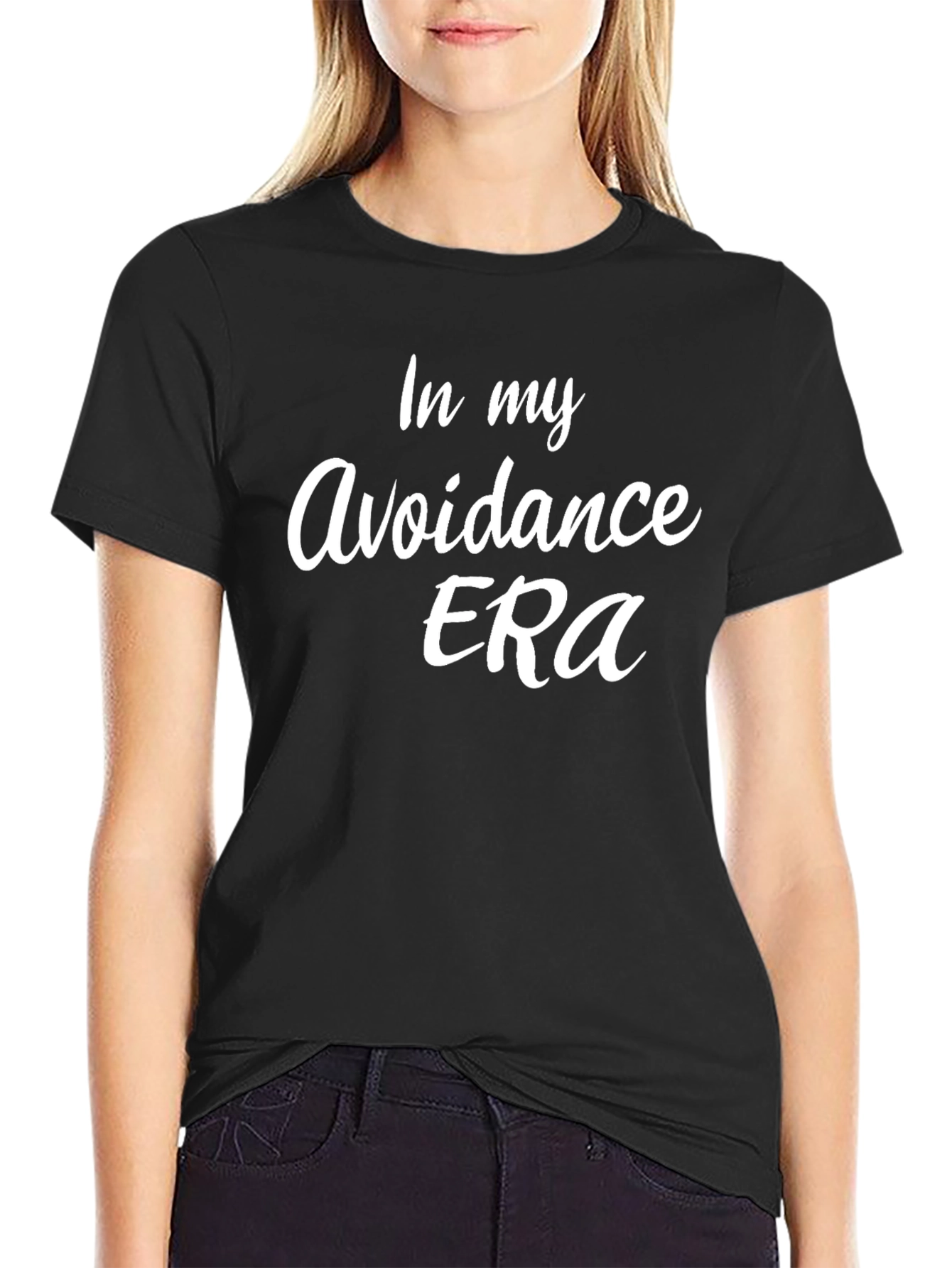 In My Avoidance Era Black T-Shirt