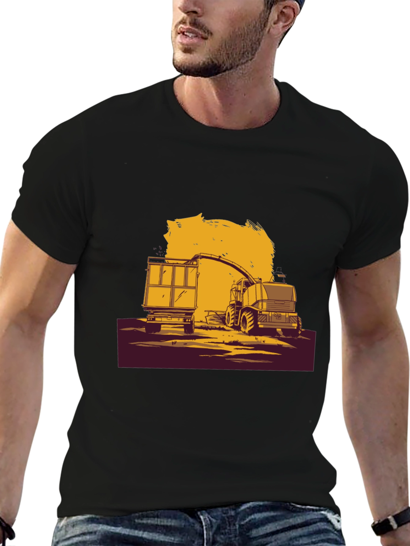 Harvest Time Black T-Shirt