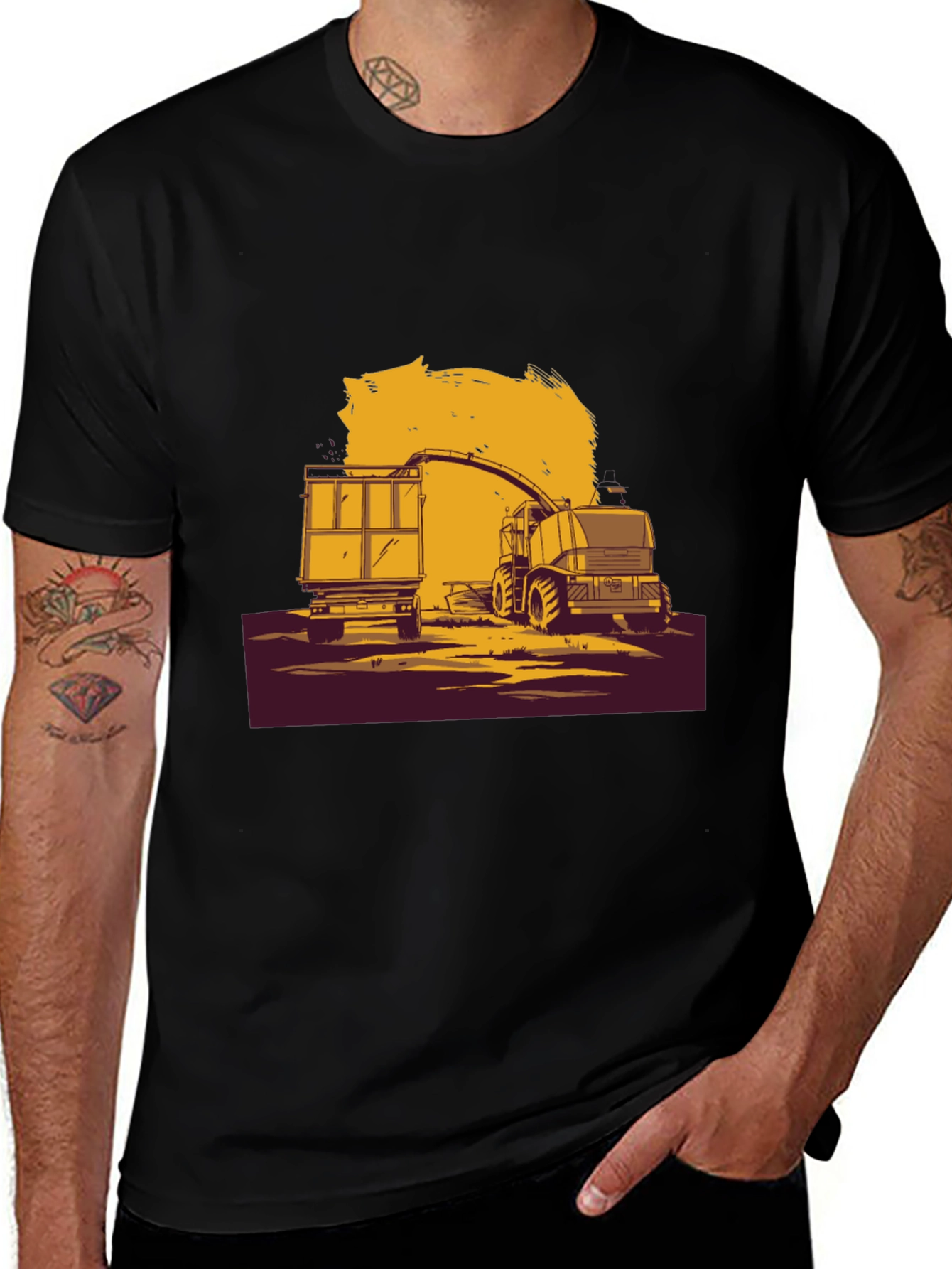 Harvest Time Black T-Shirt