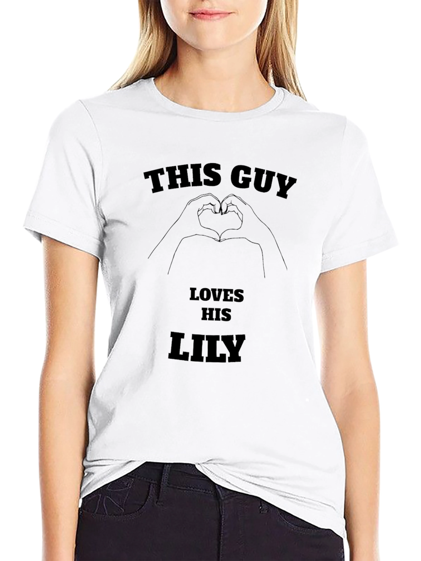 This Guy Loves His Lily Graphic Tee