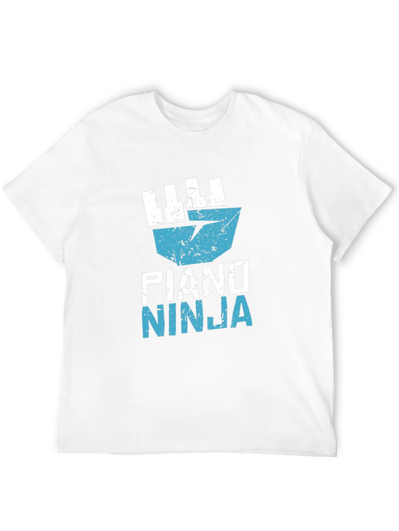Piano Ninja Black T-Shirt Music Lover Tee
