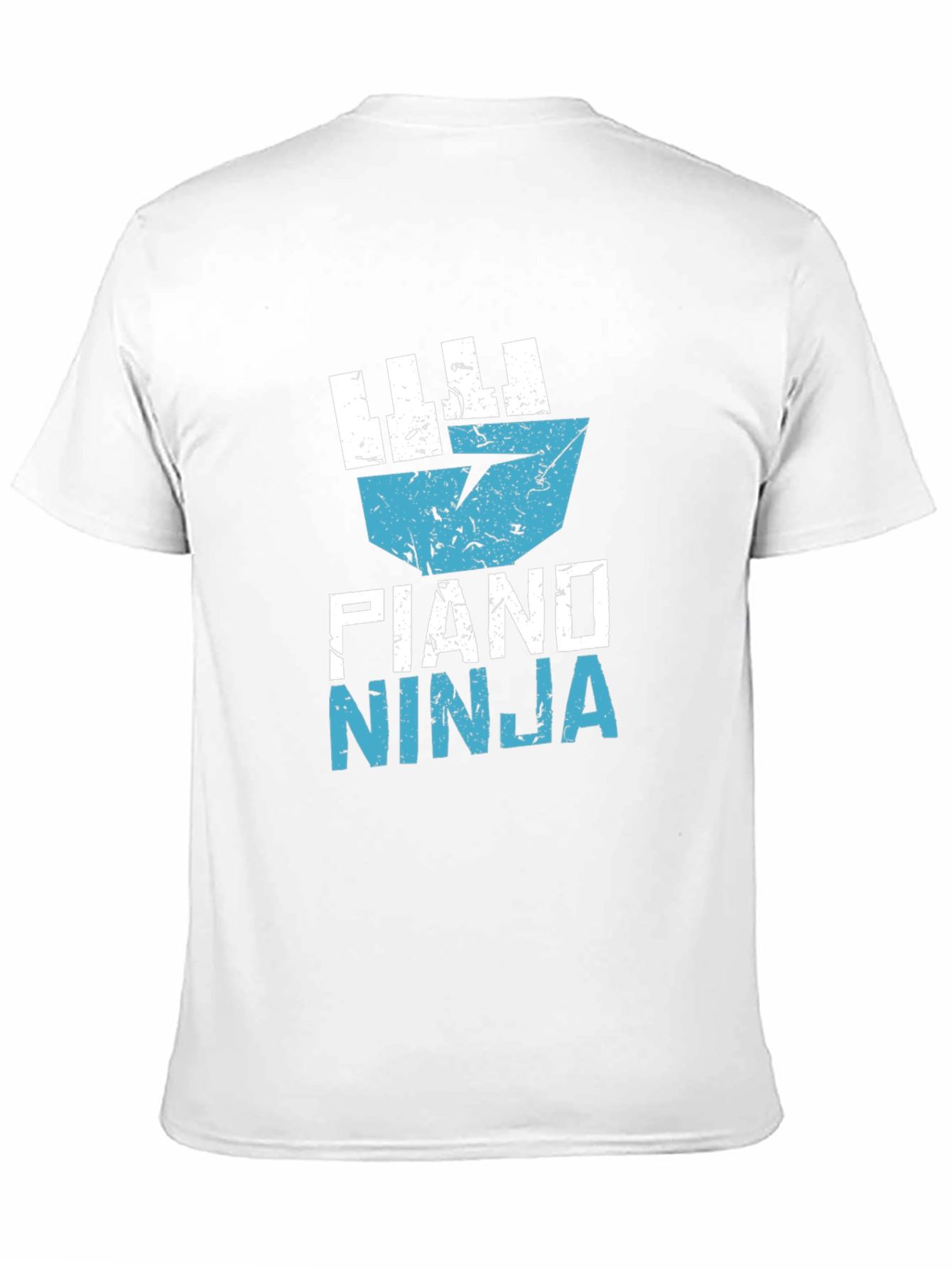 Piano Ninja Black T-Shirt Music Lover Tee