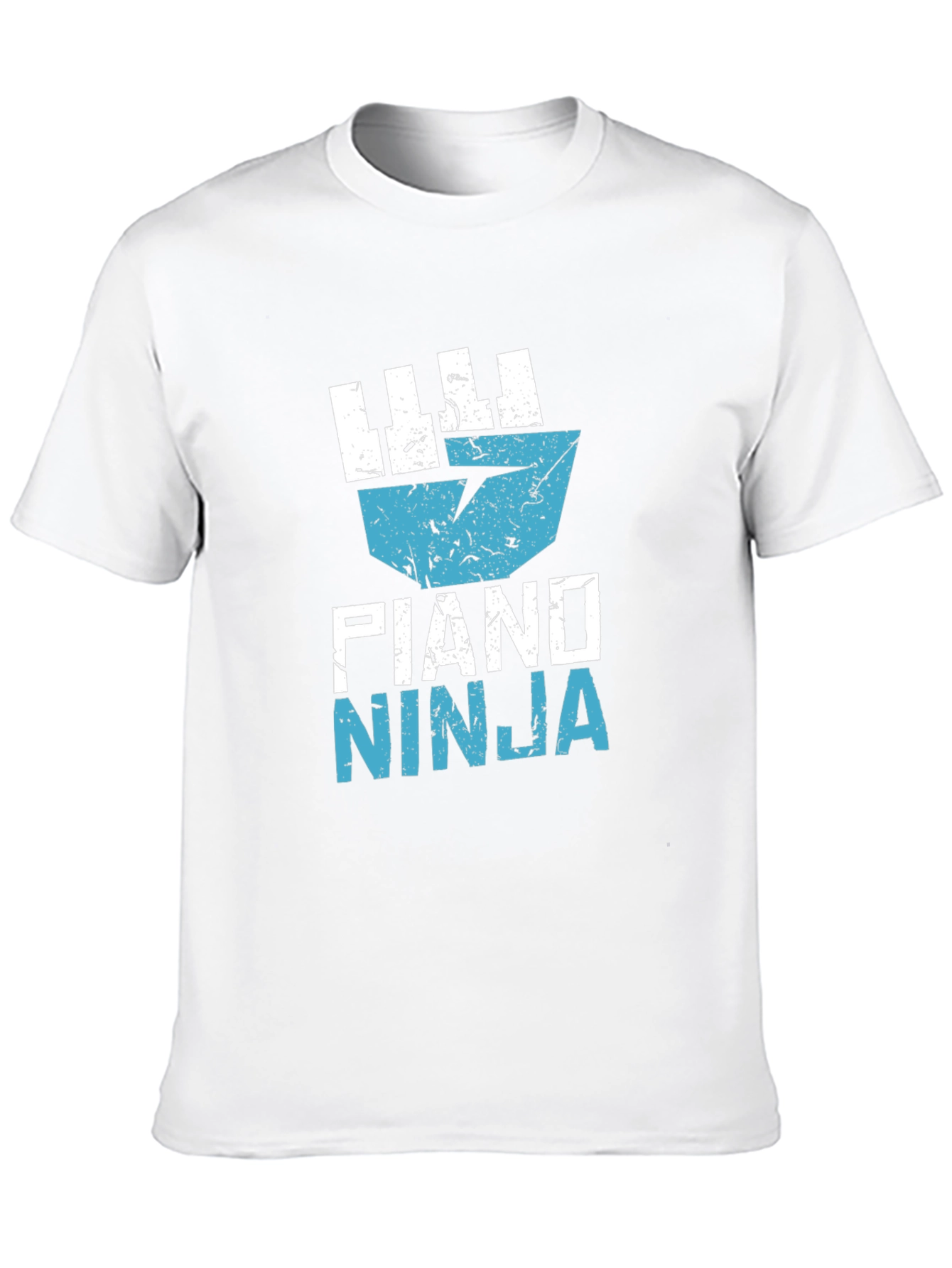Piano Ninja Black T-Shirt Music Lover Tee