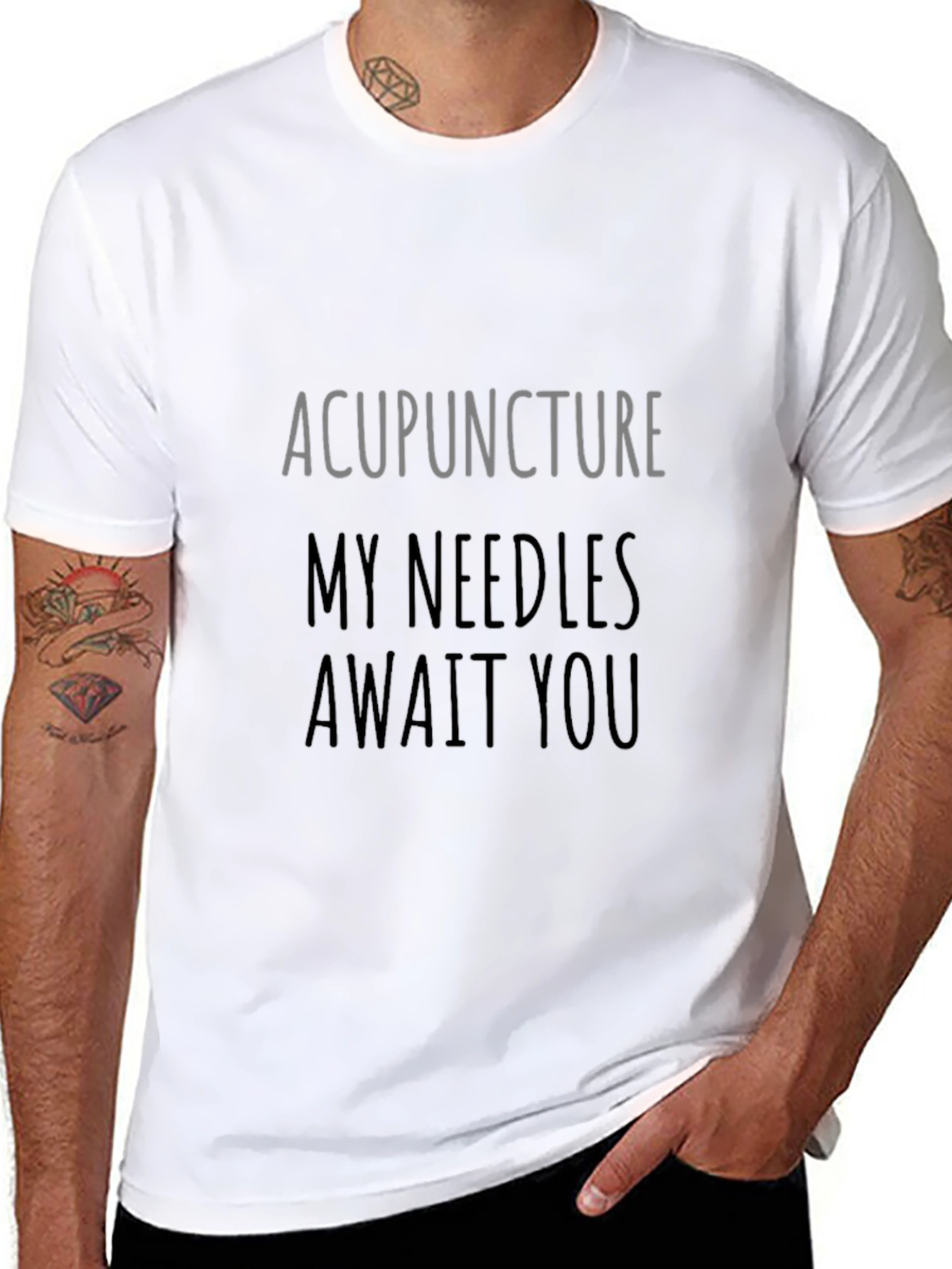 Acupuncture Needles Await You Graphic Tee