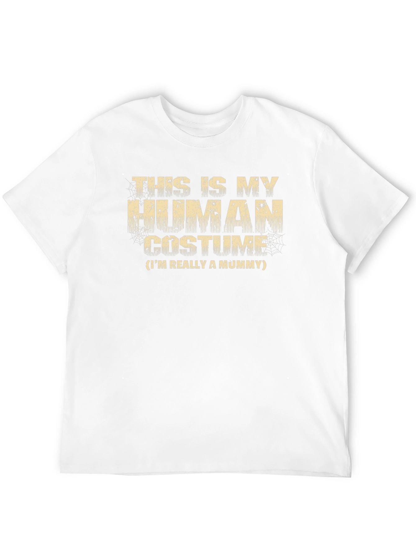 Human Costume Mummy T-Shirt - Halloween Funny Tee