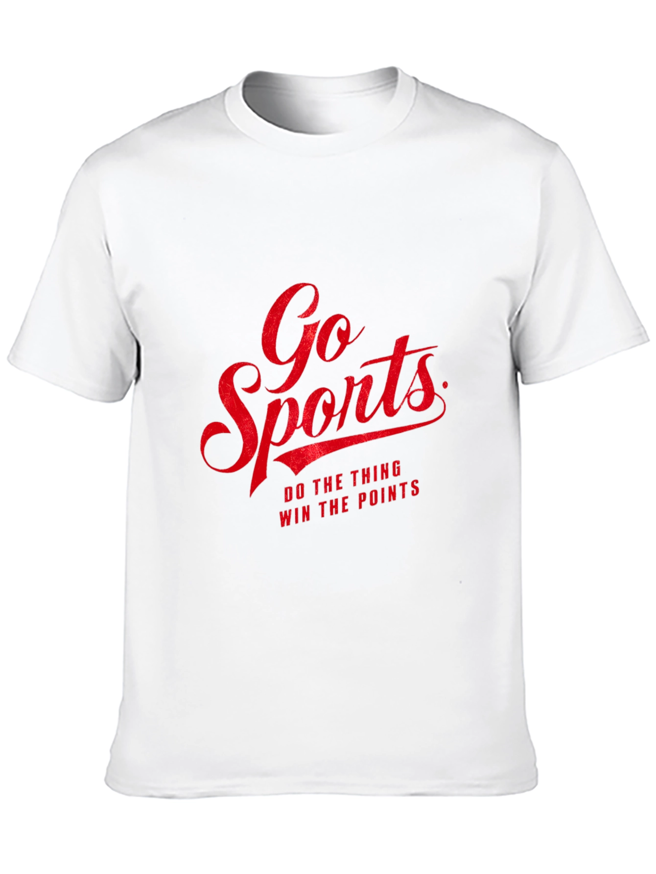 Go Sports Graphic Tee - Black Cotton T-Shirt