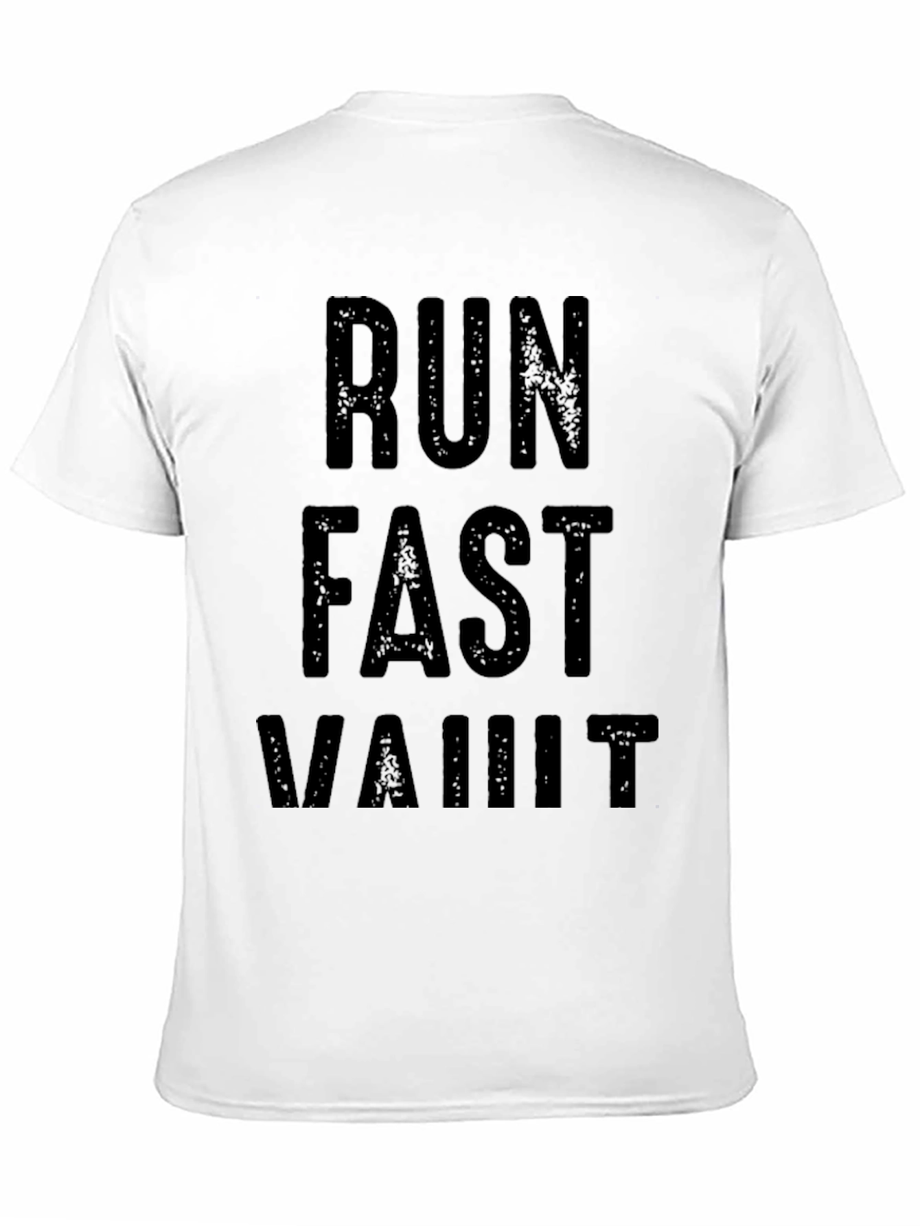 Run Fast Vault T-Shirt - Black Graphic Tee