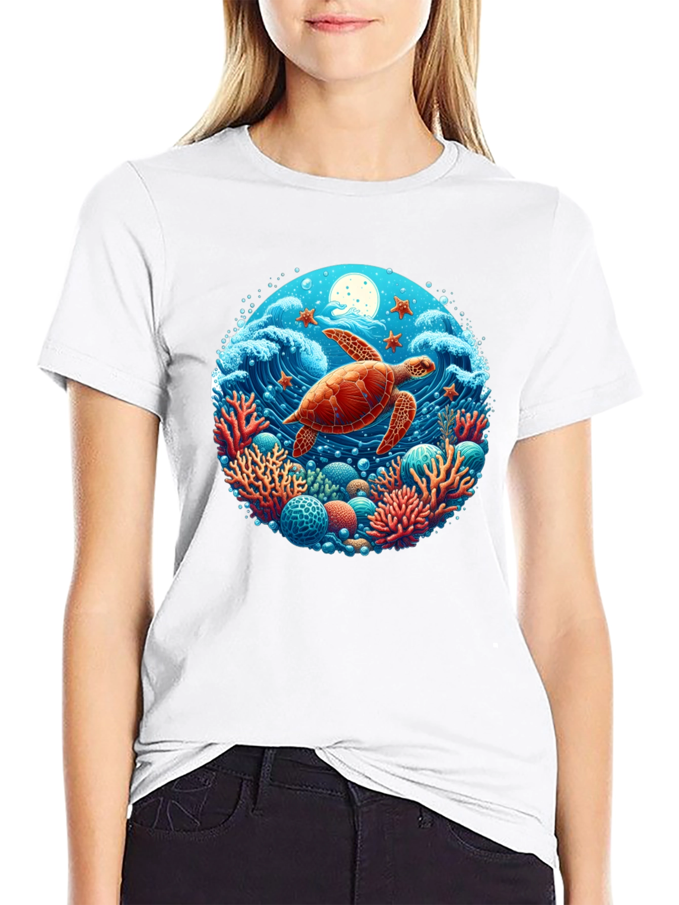 Turtle Reef Graphic T-Shirt
