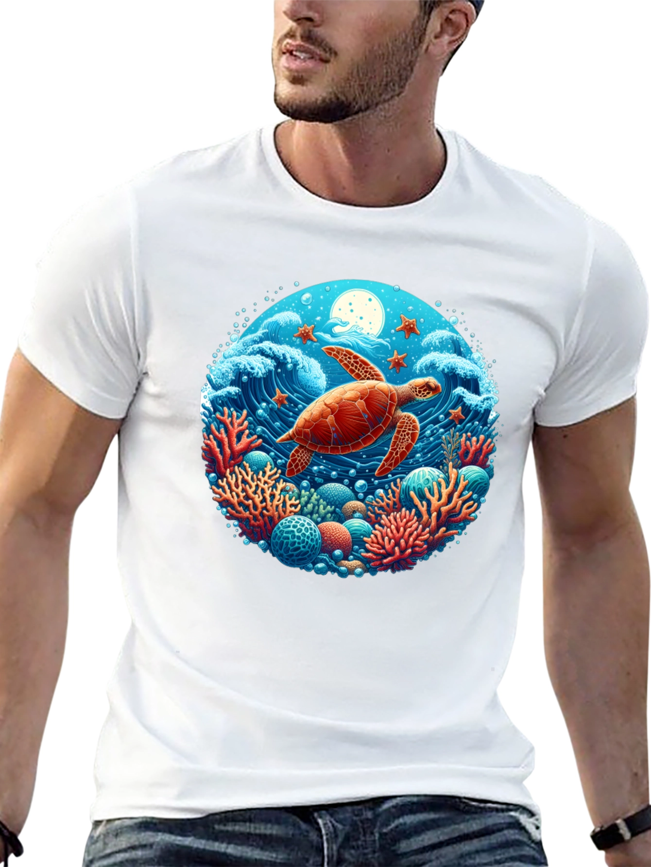 Turtle Reef Graphic T-Shirt
