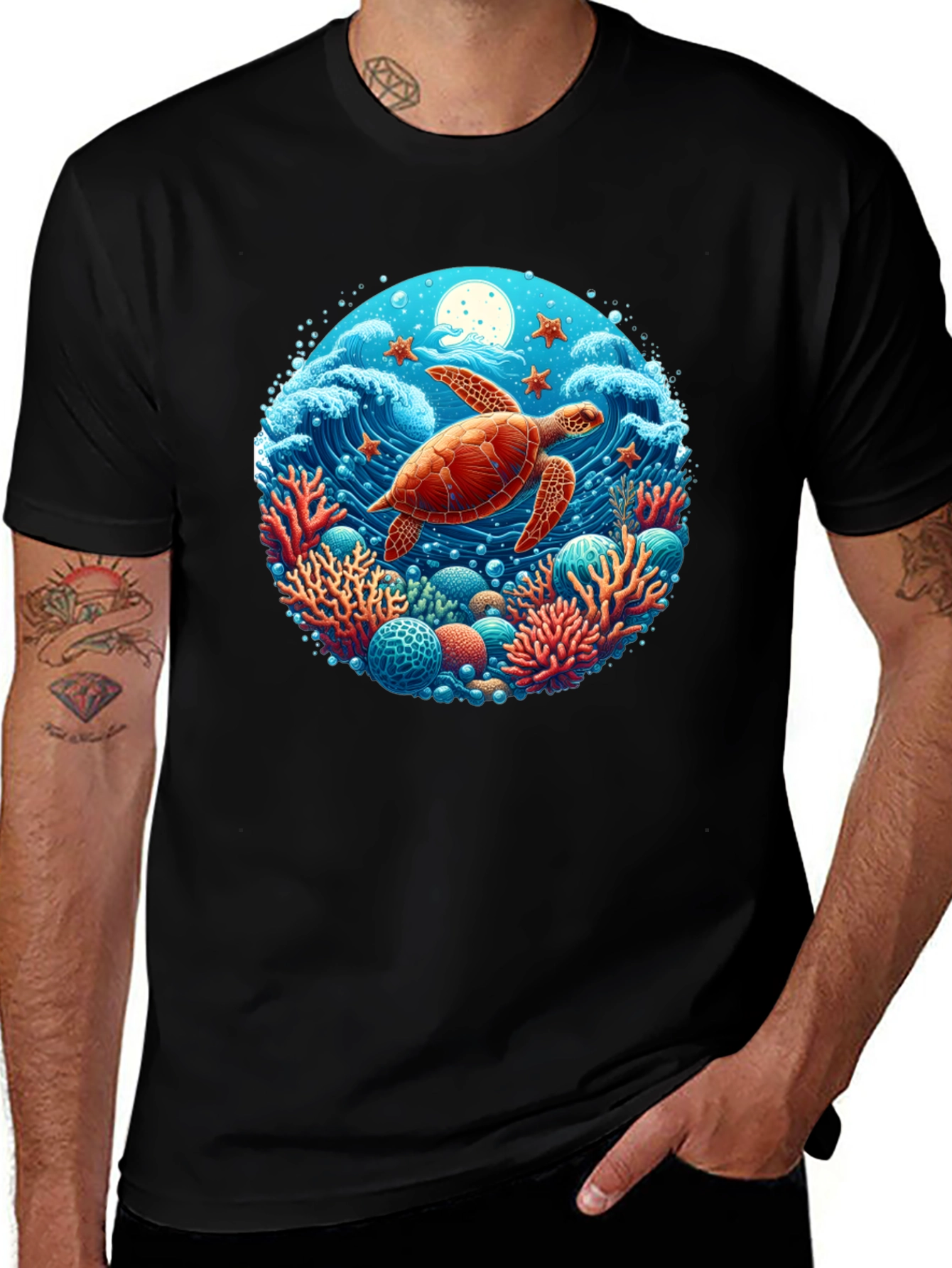 Turtle Reef Graphic T-Shirt