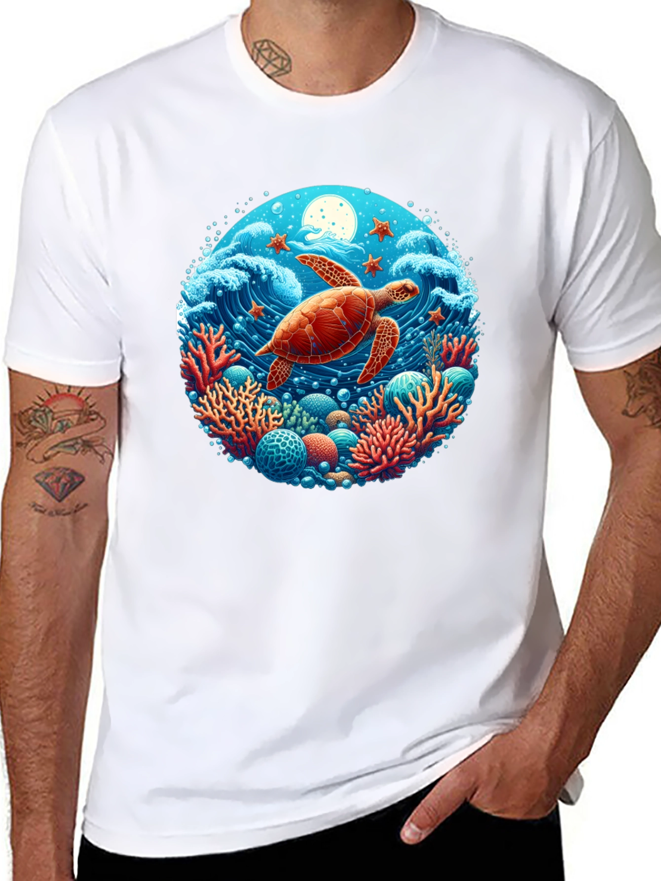 Turtle Reef Graphic T-Shirt