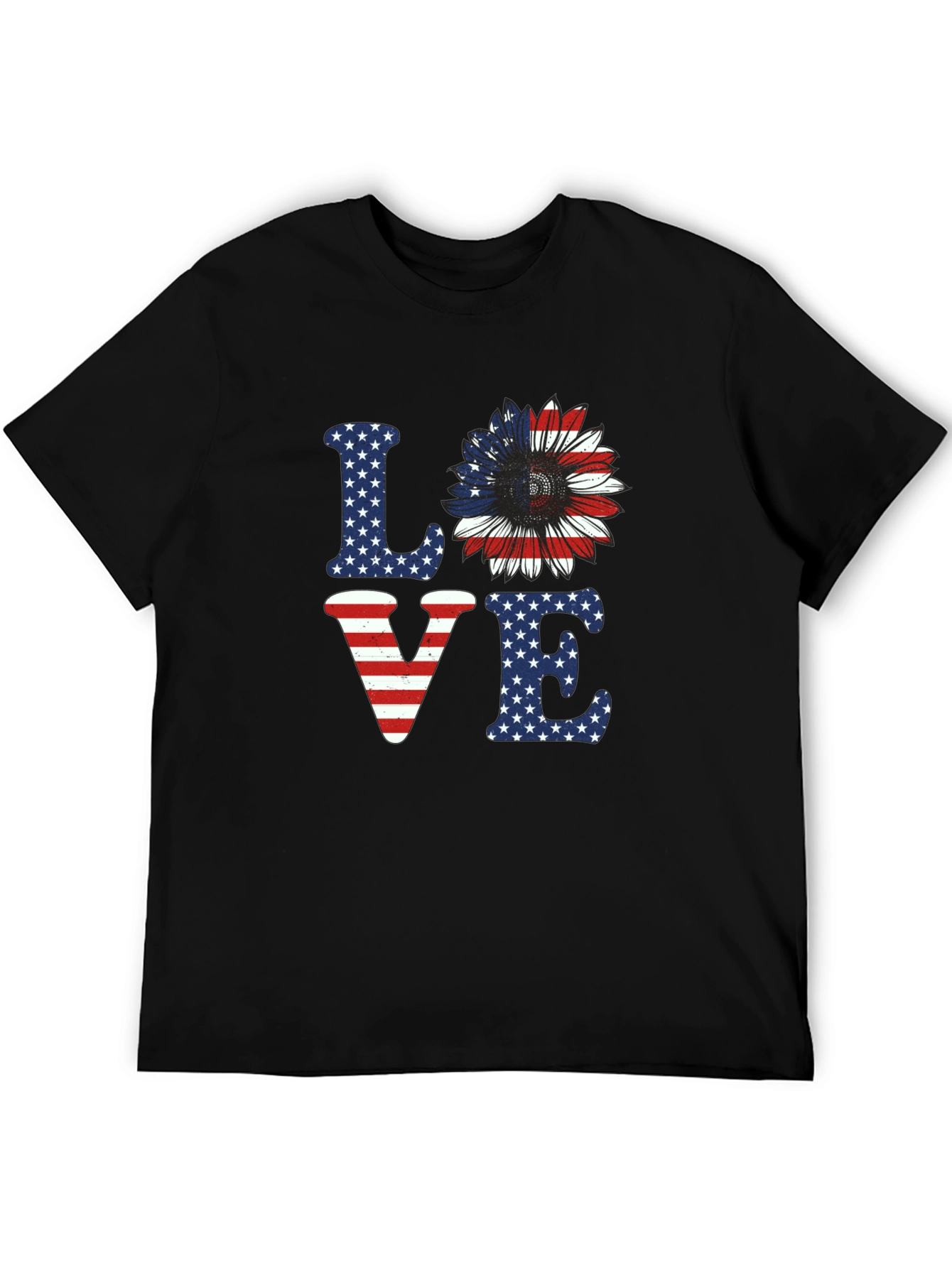 Patriotic LOVE Sunflower T-Shirt