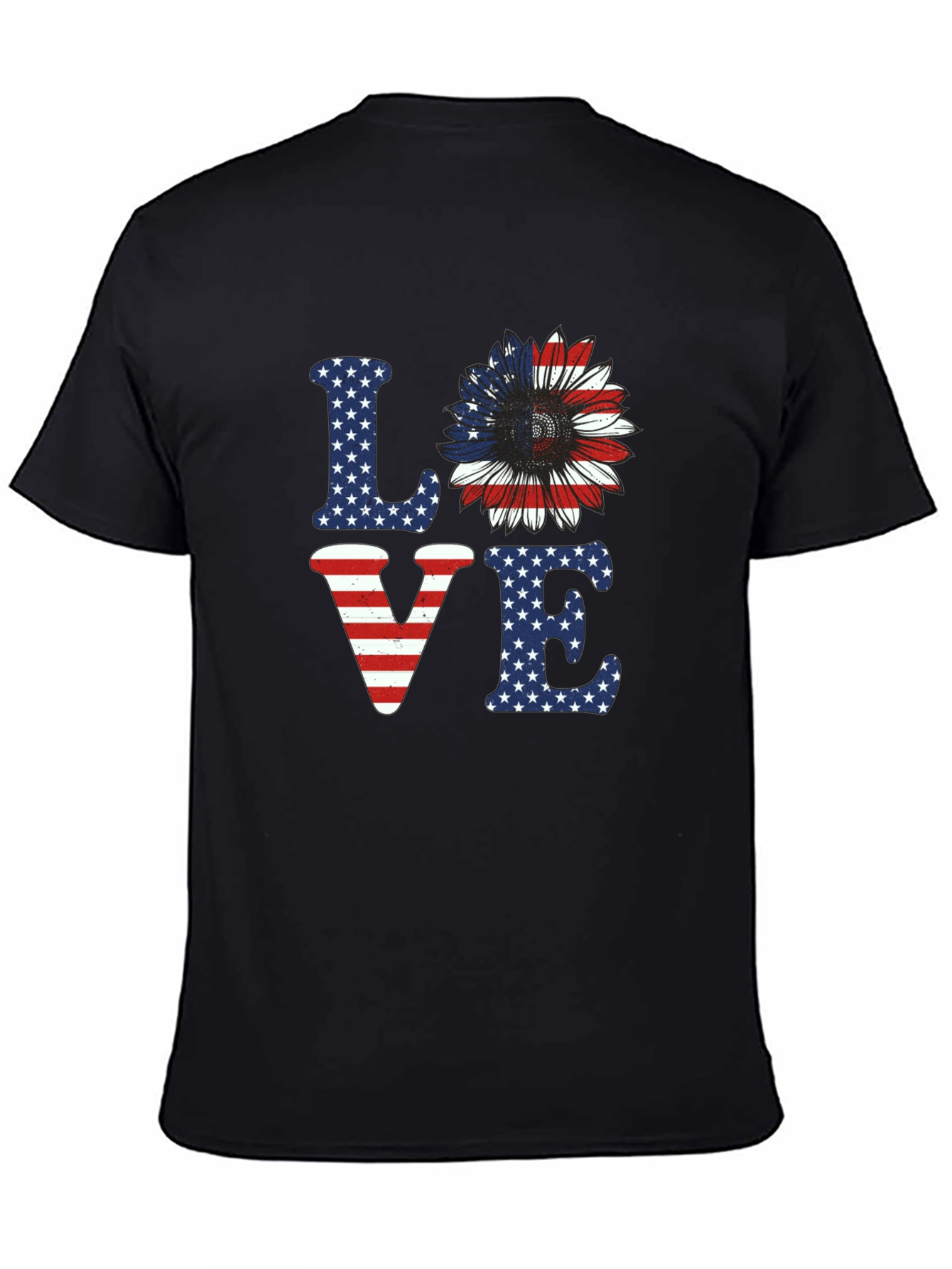 Patriotic LOVE Sunflower T-Shirt