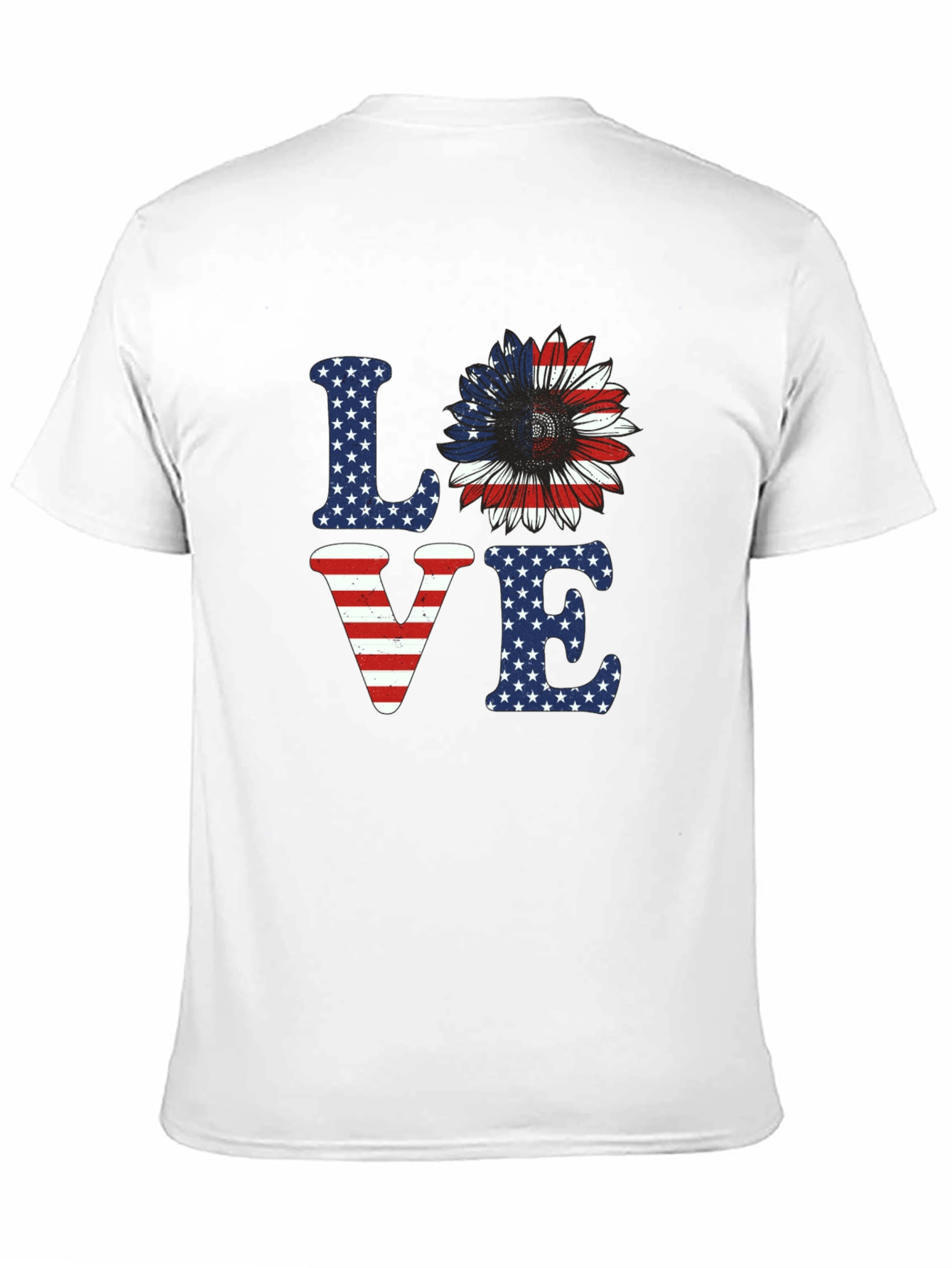 Patriotic LOVE Sunflower T-Shirt
